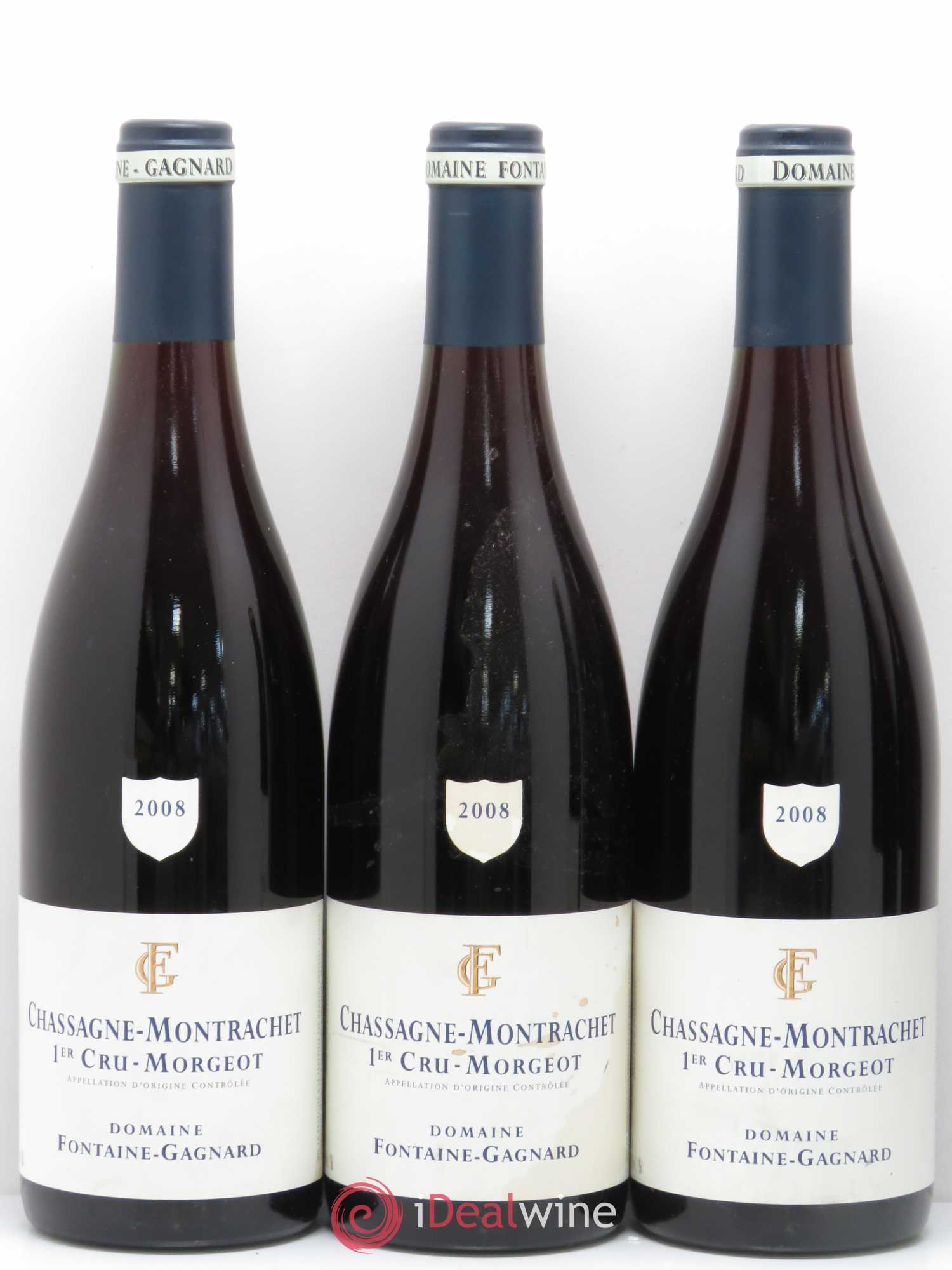 Chassagne-Montrachet 1er Cru Morgeot Domaine Fontaine Gagnard 2008 - Posten von 5 Flaschen - 1