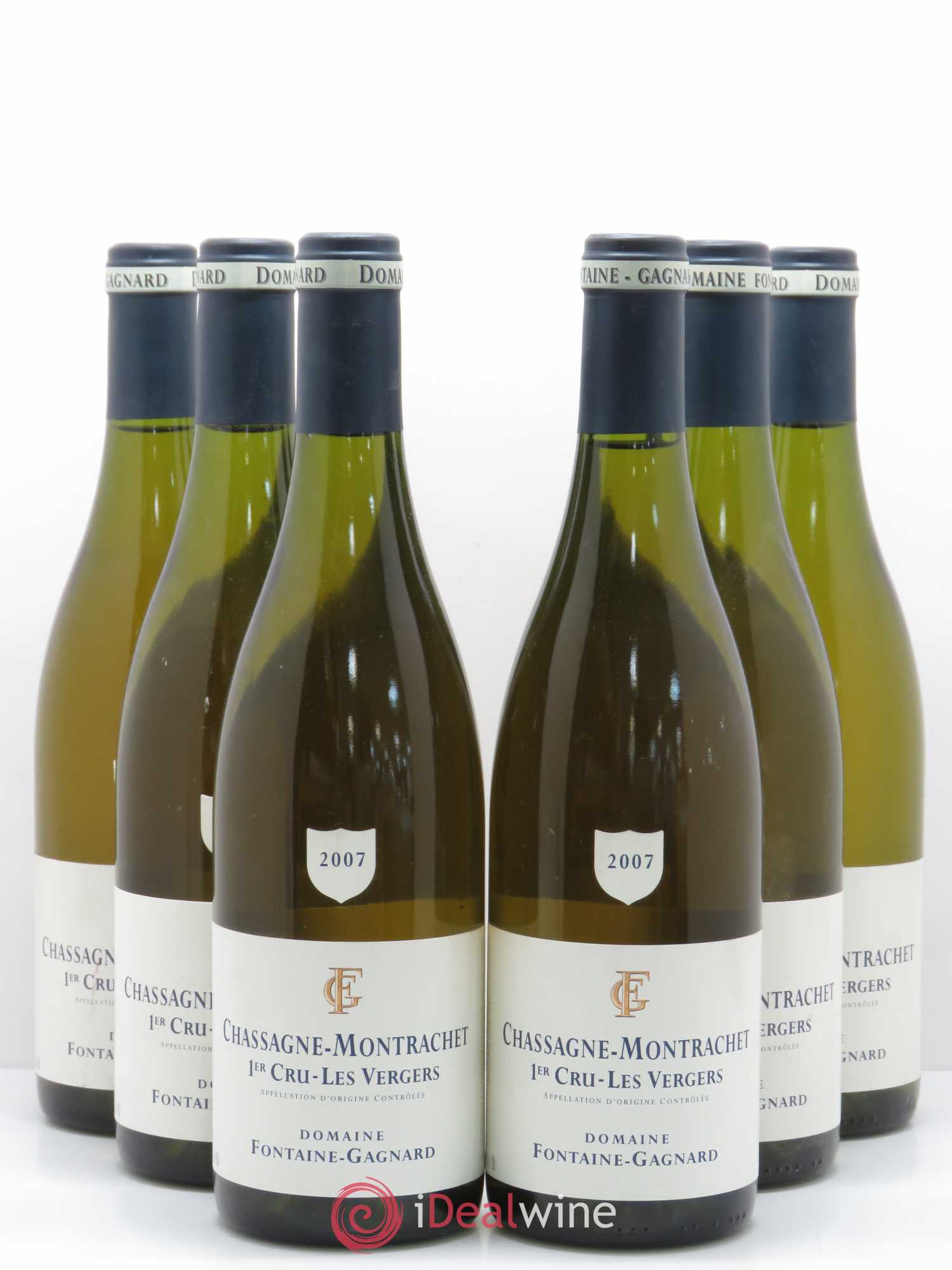 Chassagne-Montrachet 1er Cru Les Vergers Domaine Fontaine Gagnard 2007 - Lotto di 6 bottiglie - 0