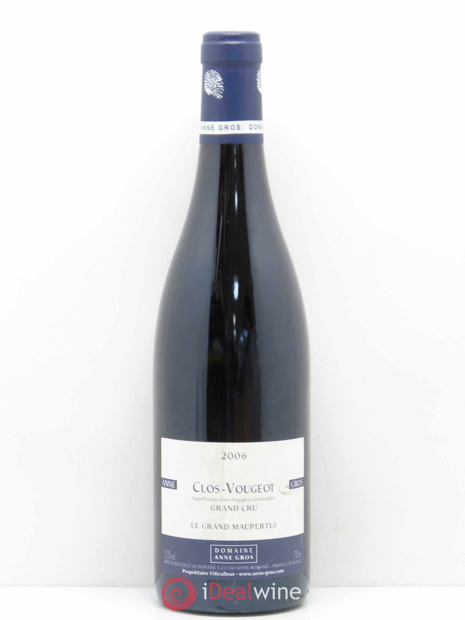Clos de Vougeot Grand Cru Le Grand Maupertui Anne Gros 2006 - Lot de 1 bouteille - 0