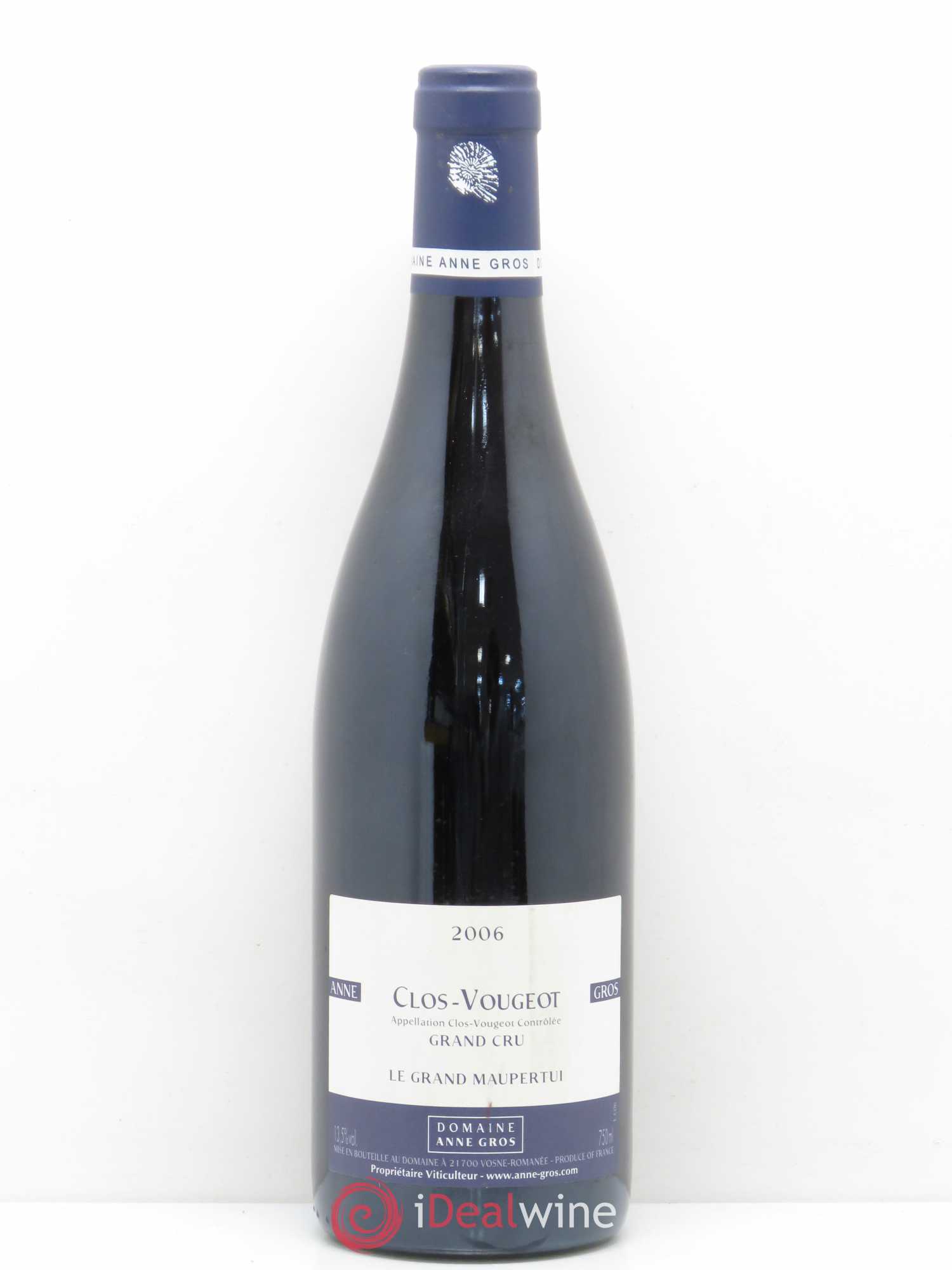 Clos de Vougeot Grand Cru Le Grand Maupertui Anne Gros 2006 - Lot de 1 bouteille - 0