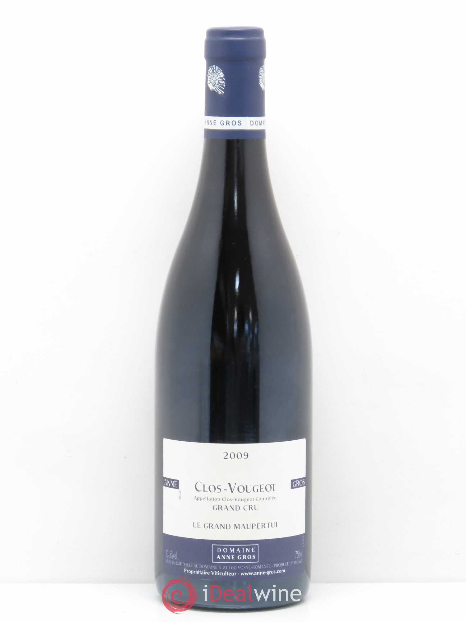 Clos de Vougeot Grand Cru Le Grand Maupertui Anne Gros 2009 - Lot de 1 bouteille - 0