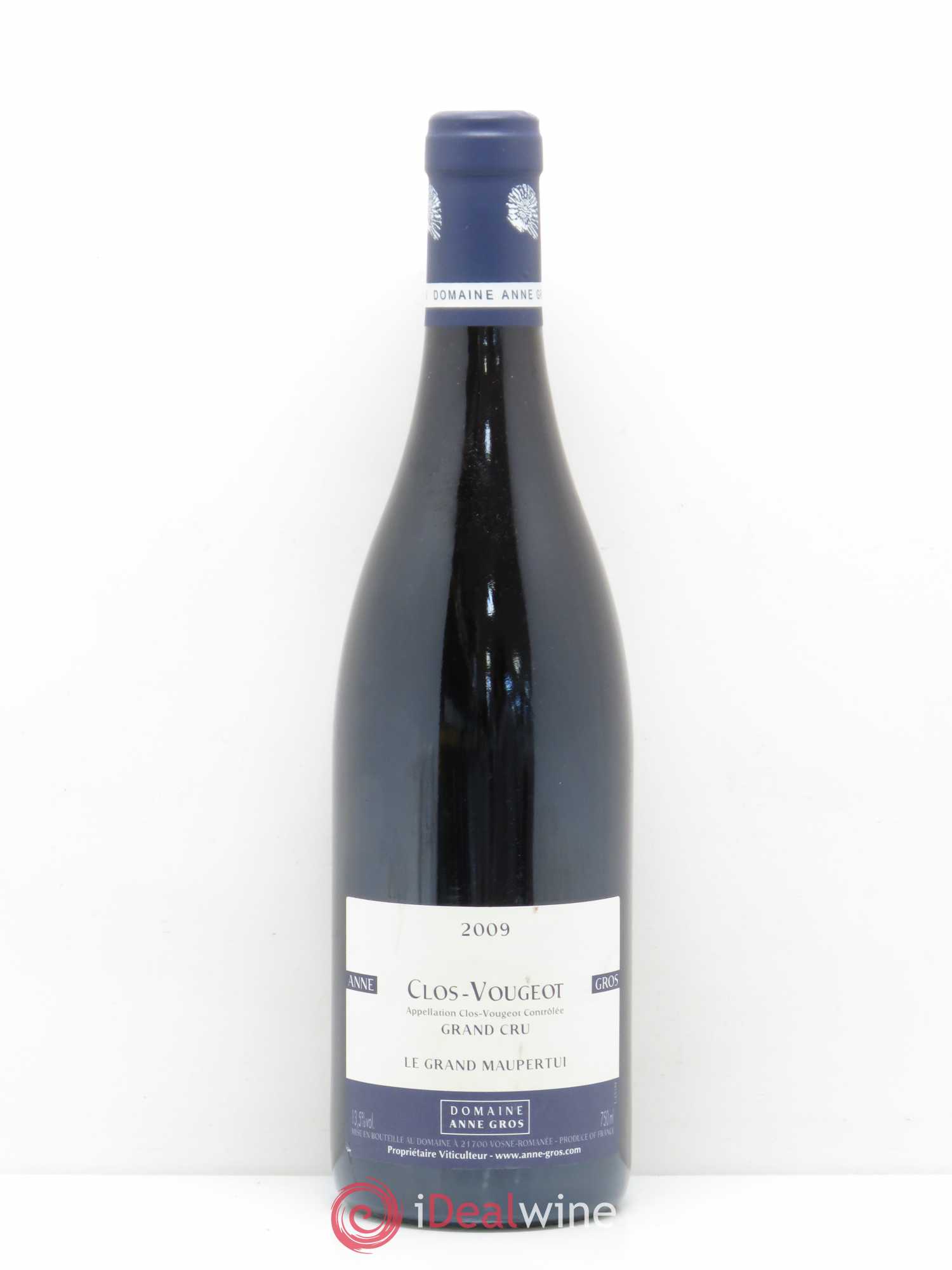 Clos de Vougeot Grand Cru Le Grand Maupertui Anne Gros 2009 - Lot de 1 bouteille - 0