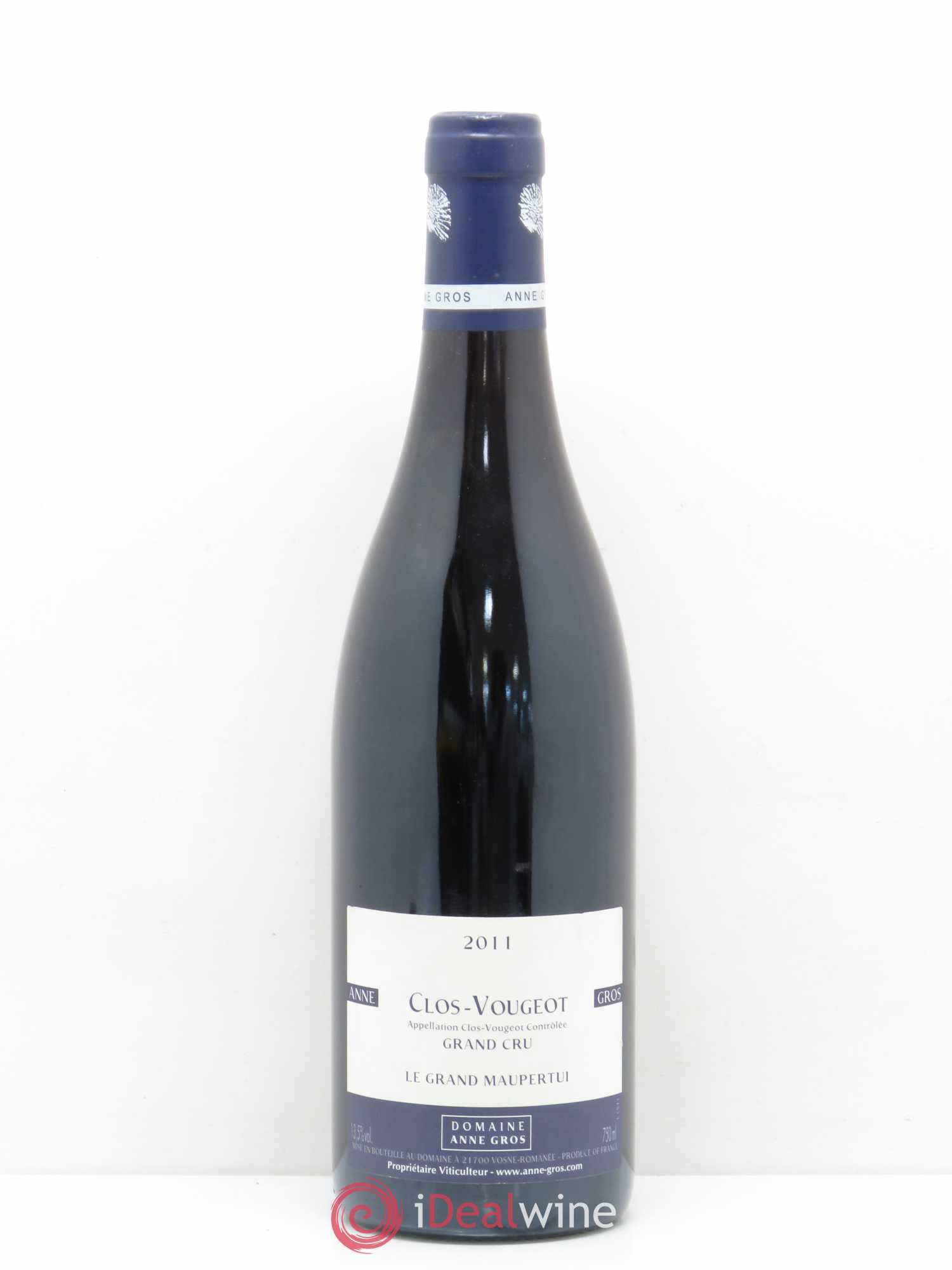 Clos de Vougeot Grand Cru Le Grand Maupertui Anne Gros 2011 - Lot de 1 bouteille - 0