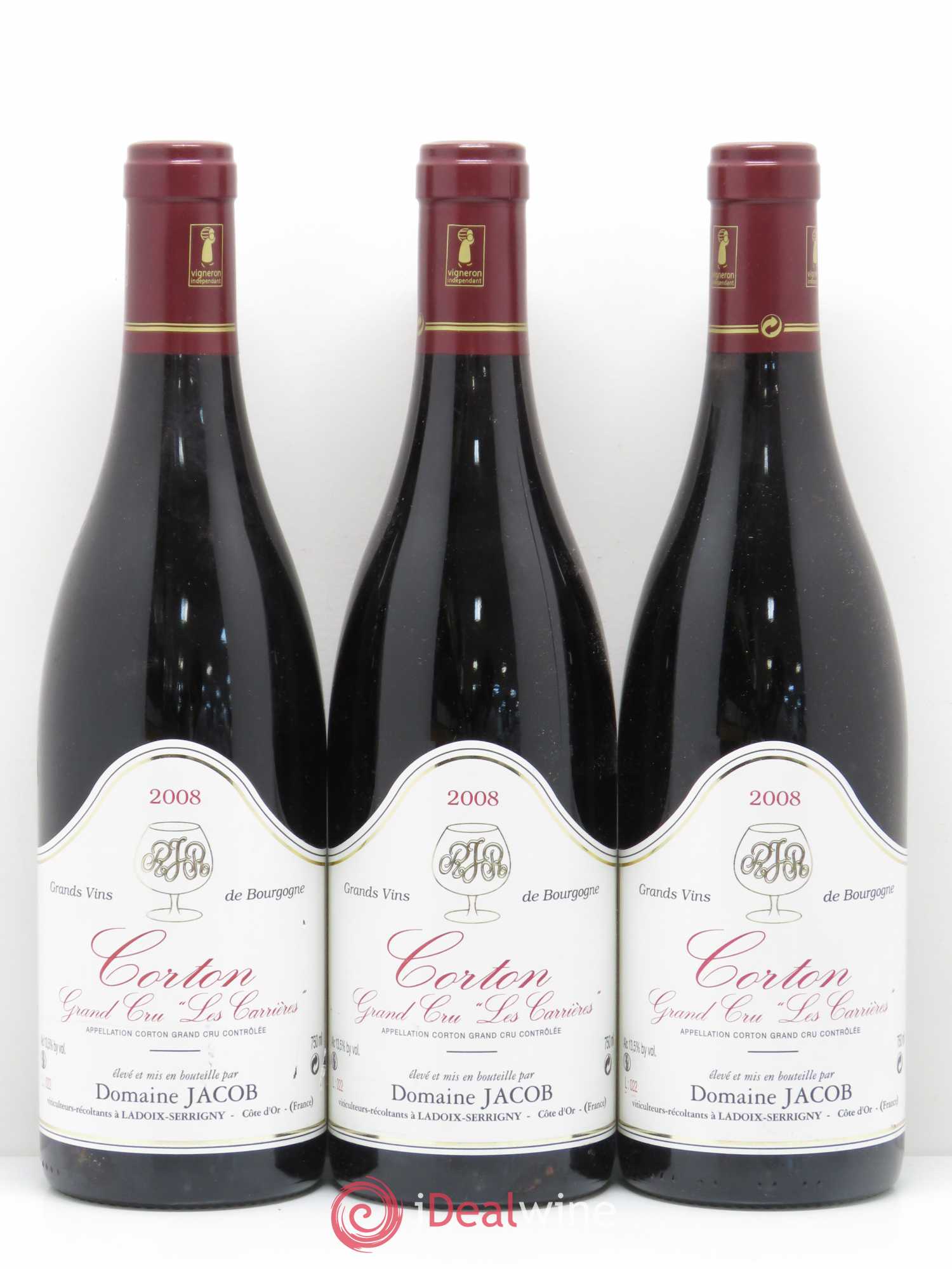 Corton Grand Cru Les Carrieres Jacob 2008 - Posten von 6 Flaschen - 2