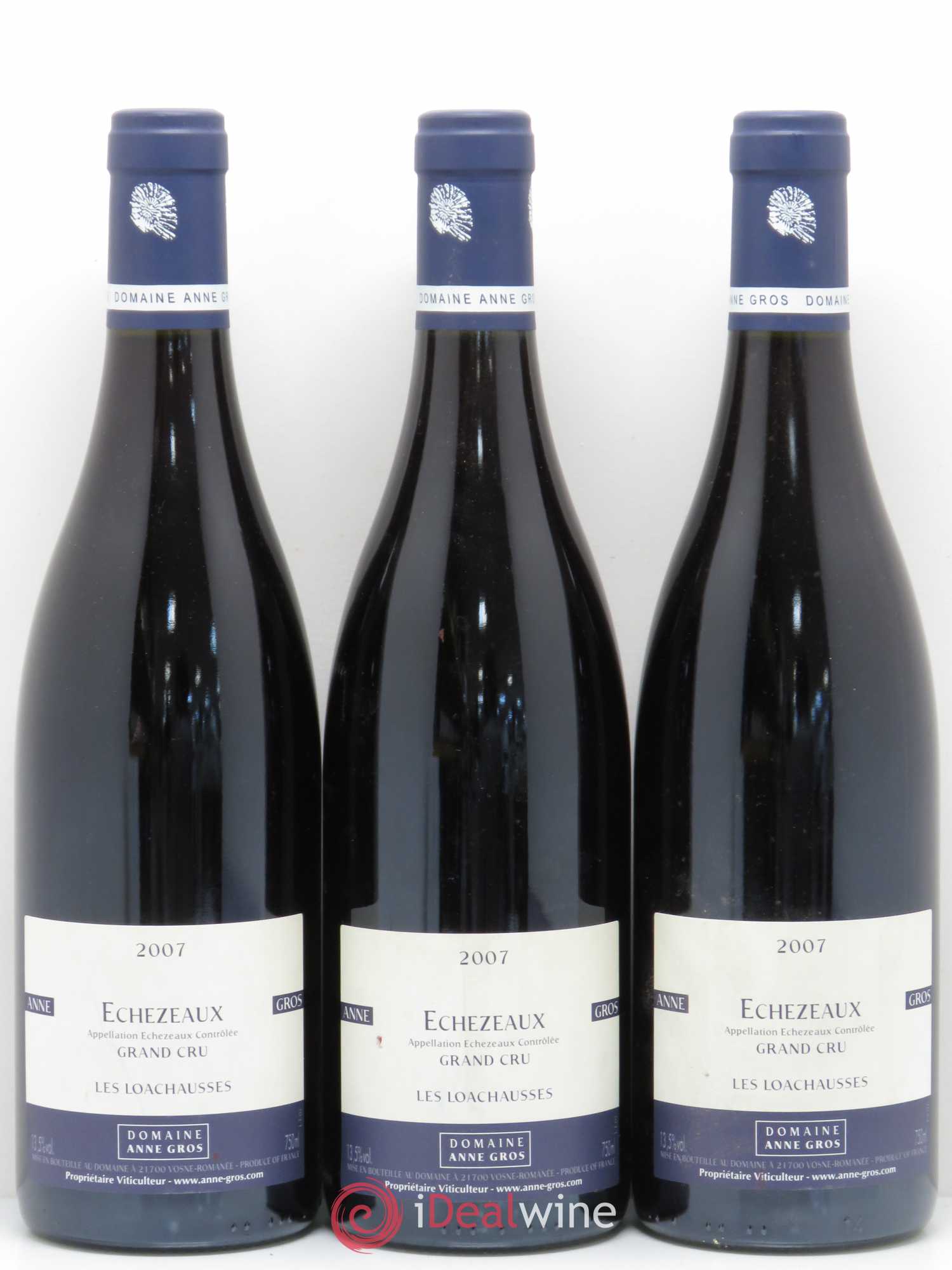 Echezeaux Grand Cru Les Loachausses Anne Gros 2007 - Lot de 3 bouteilles - 0