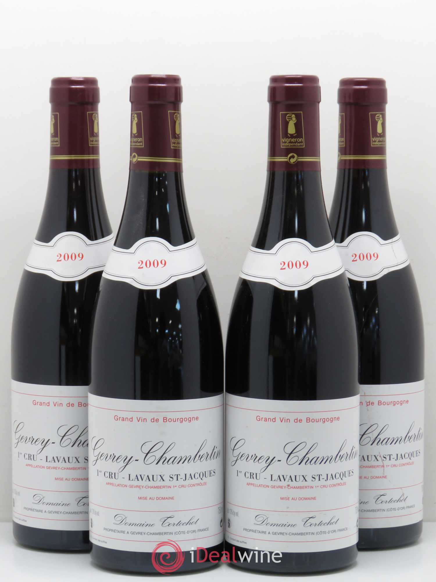 Gevrey-Chambertin 1er Cru Lavaux Saint Jacques Tortochot (Domaine) 2009 - Lot de 4 bouteilles - 0