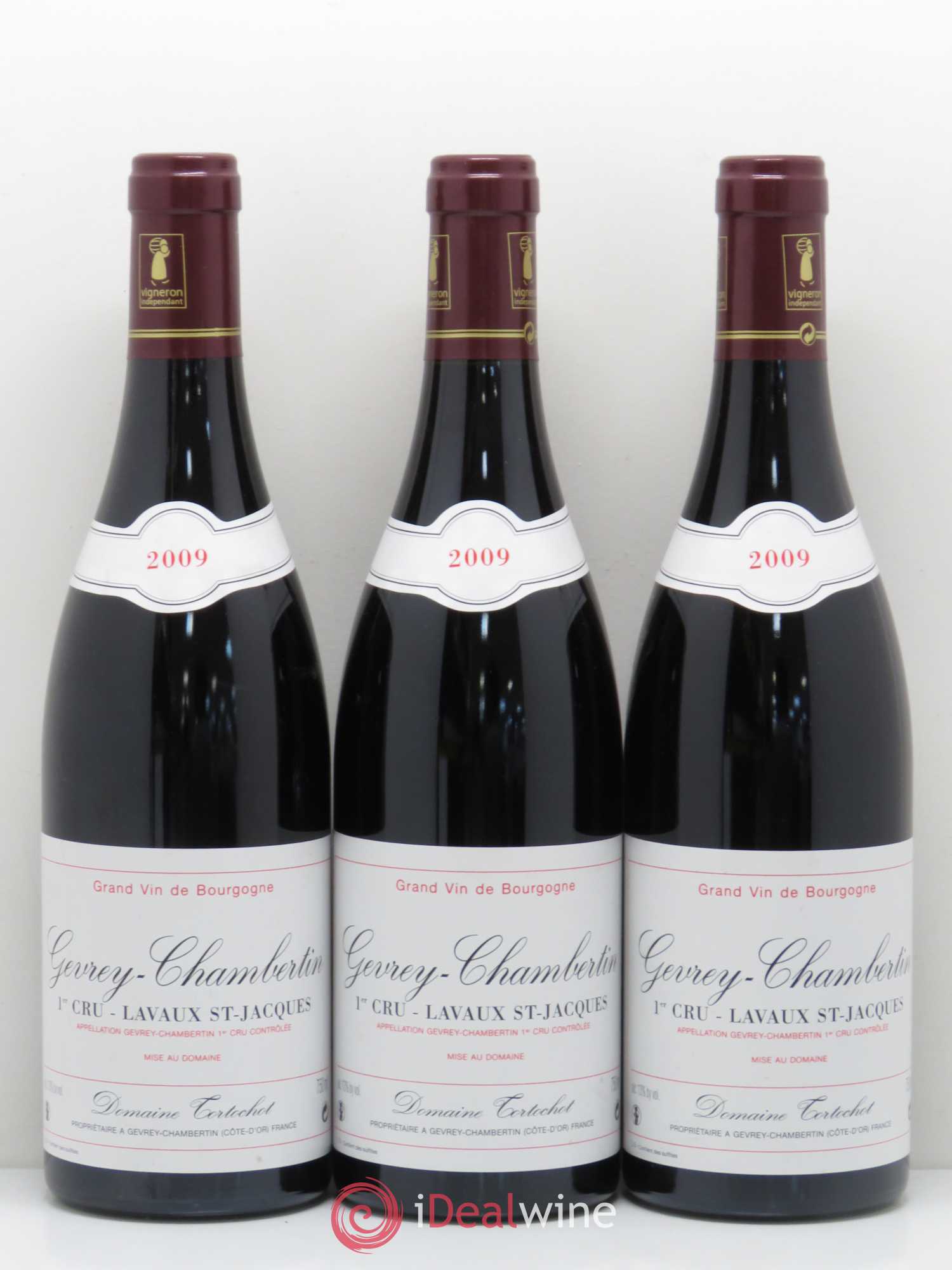 Gevrey-Chambertin 1er Cru Lavaux Saint Jacques Tortochot (Domaine) 2009 - Lot de 3 bouteilles - 0