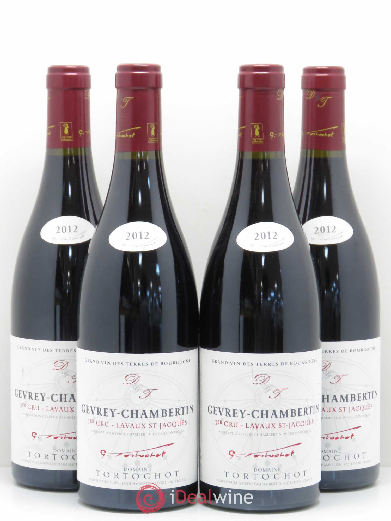 Gevrey-Chambertin 1er Cru Lavaux Saint Jacques Tortochot (Domaine) 2012 - Lot de 4 bouteilles - 0