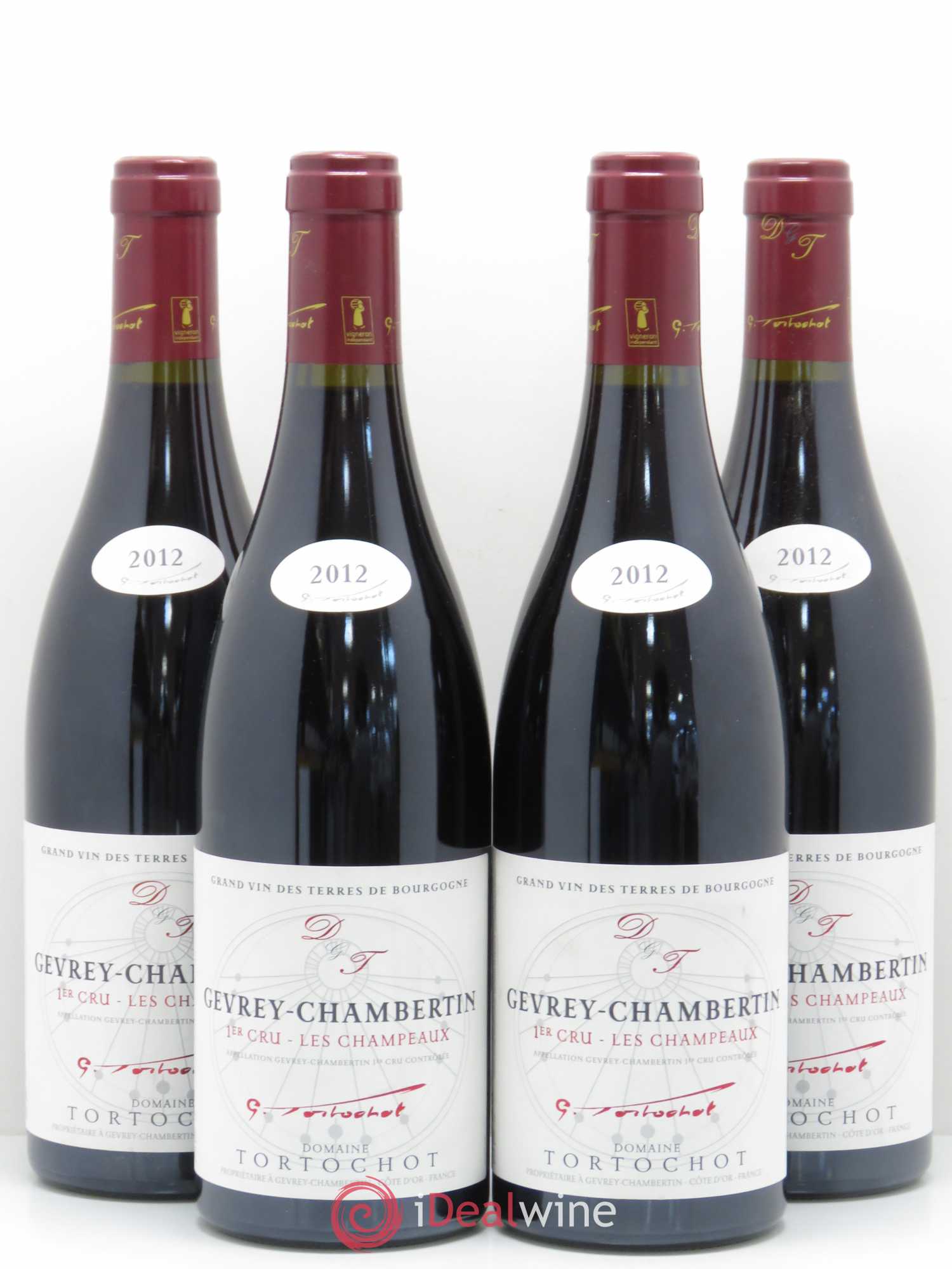Gevrey-Chambertin 1er Cru Les Champeaux Tortochot (Domaine) 2012 - Lotto di 4 bottiglie - 0