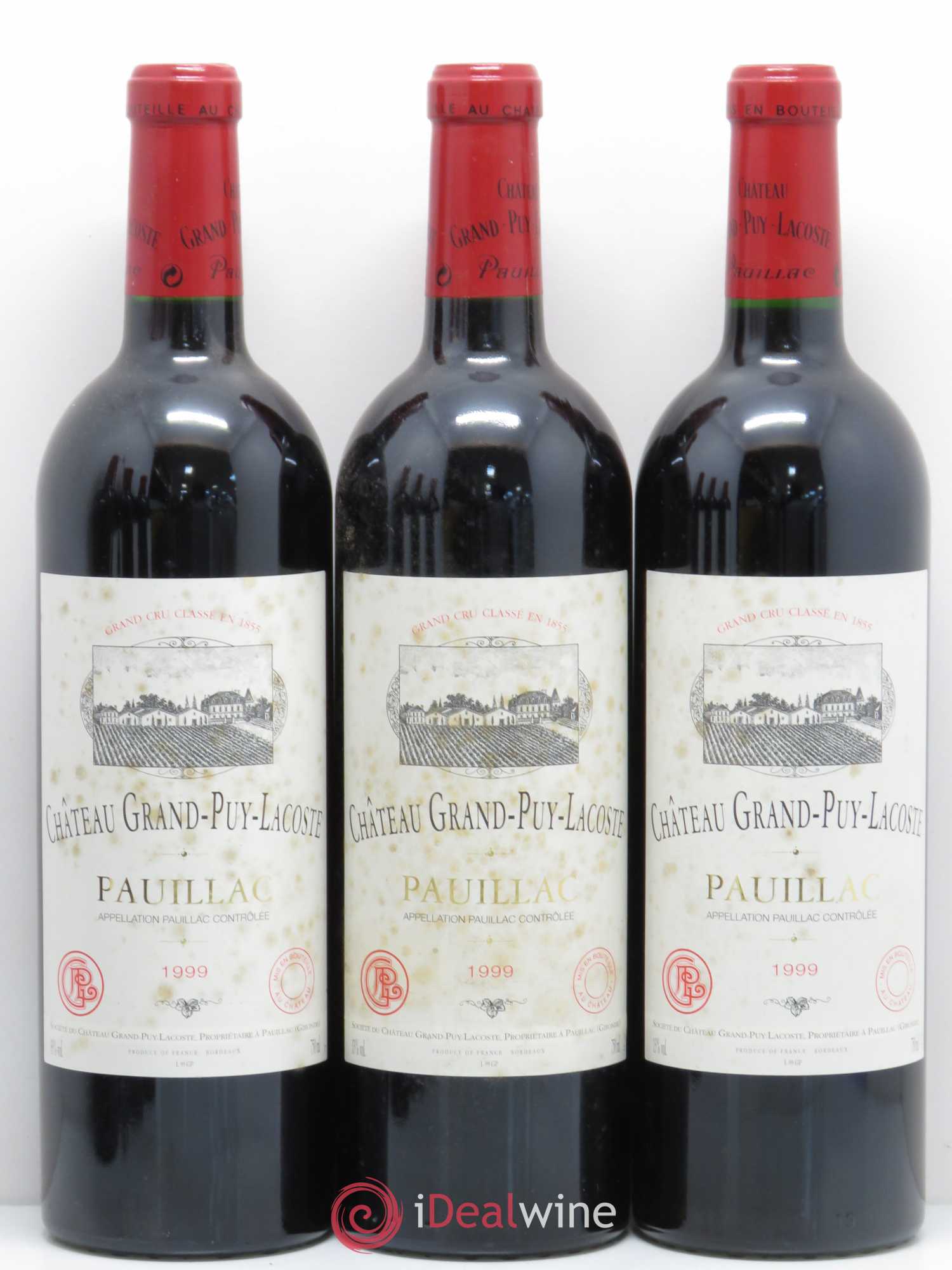 Château Grand Puy Lacoste 5ème Grand Cru Classé 1999 - Lotto di 6 bottiglie - 1
