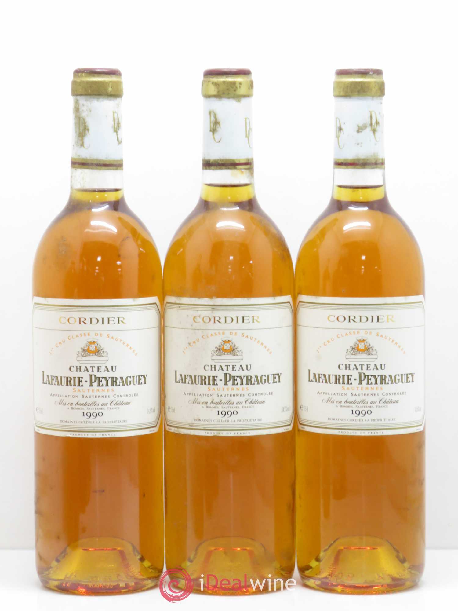 Château Lafaurie-Peyraguey 1er Grand Cru Classé 1990 - Lotto di 6 bottiglie - 1