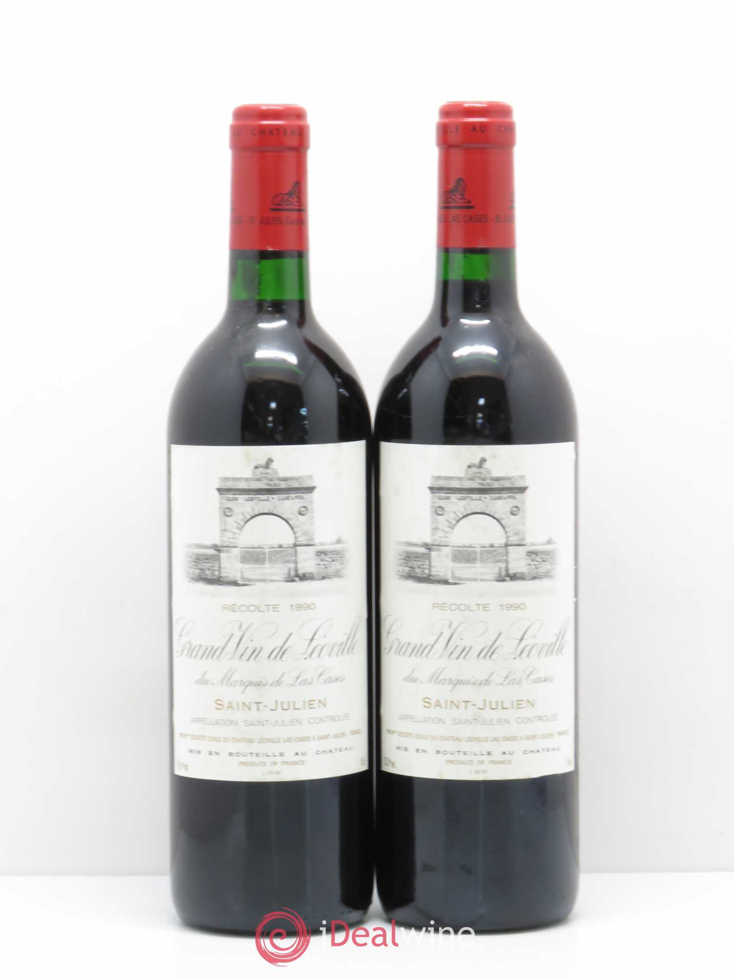 Château Léoville Las Cases 2ème Grand Cru Classé 1990 - Lot de 2 bouteilles - 0