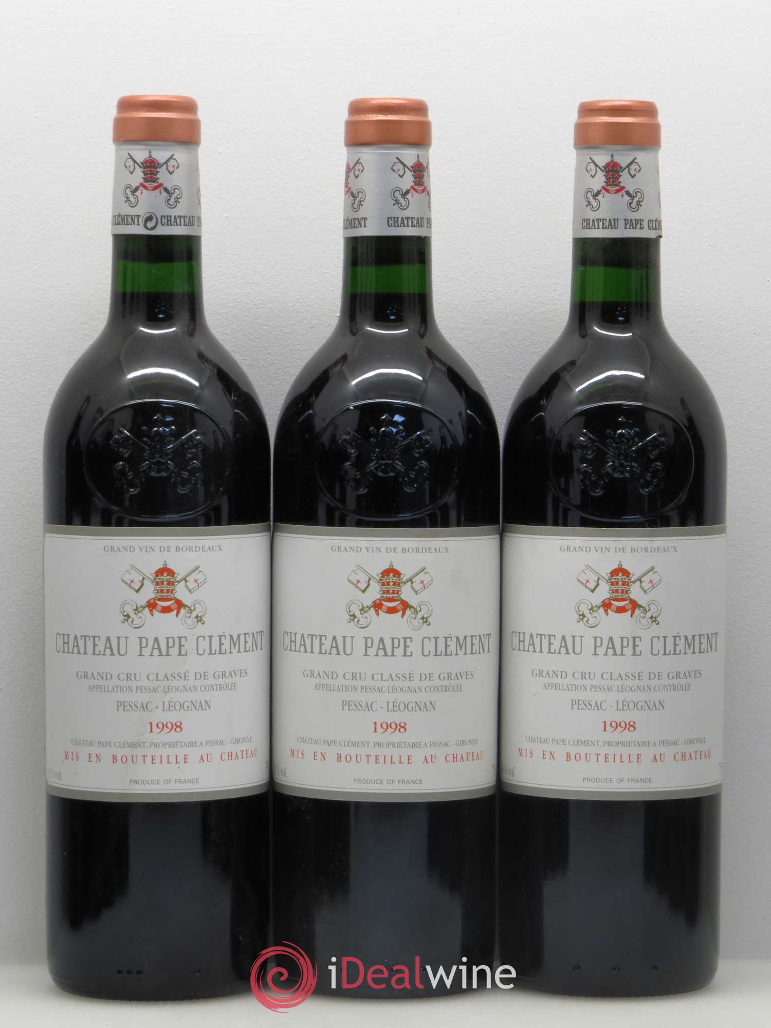 Château Pape Clément Cru Classé de Graves 1998 - Lot de 11 bouteilles - 1