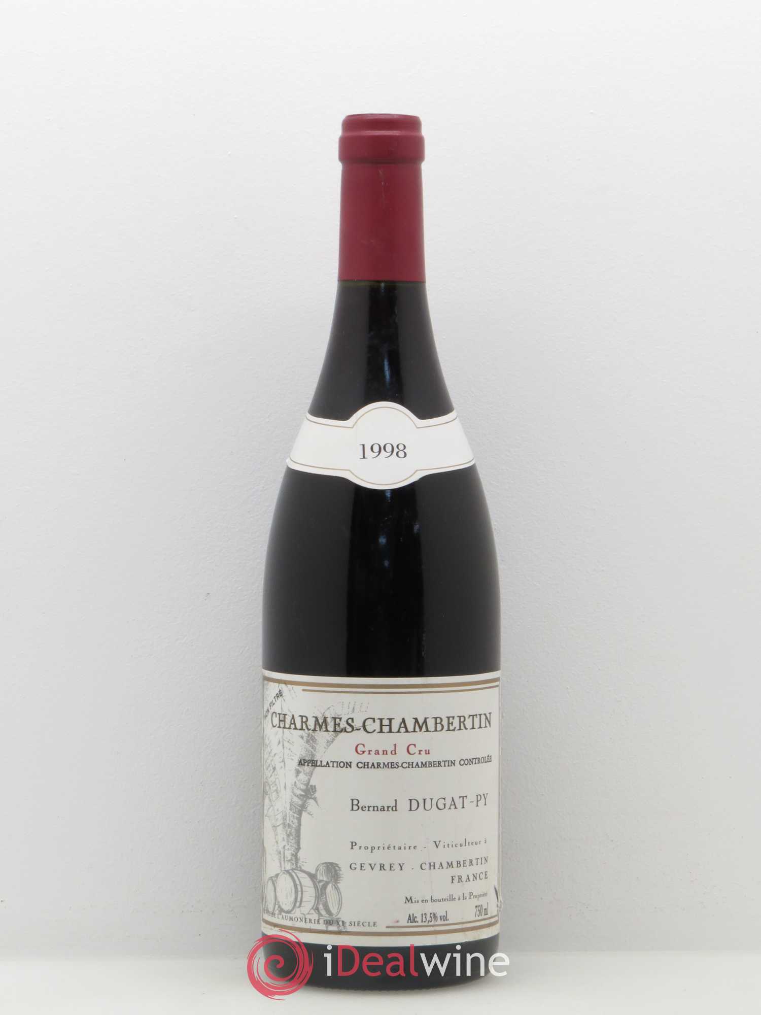 Charmes-Chambertin Grand Cru Dugat-Py 1998 - Lot de 1 bouteille - 0