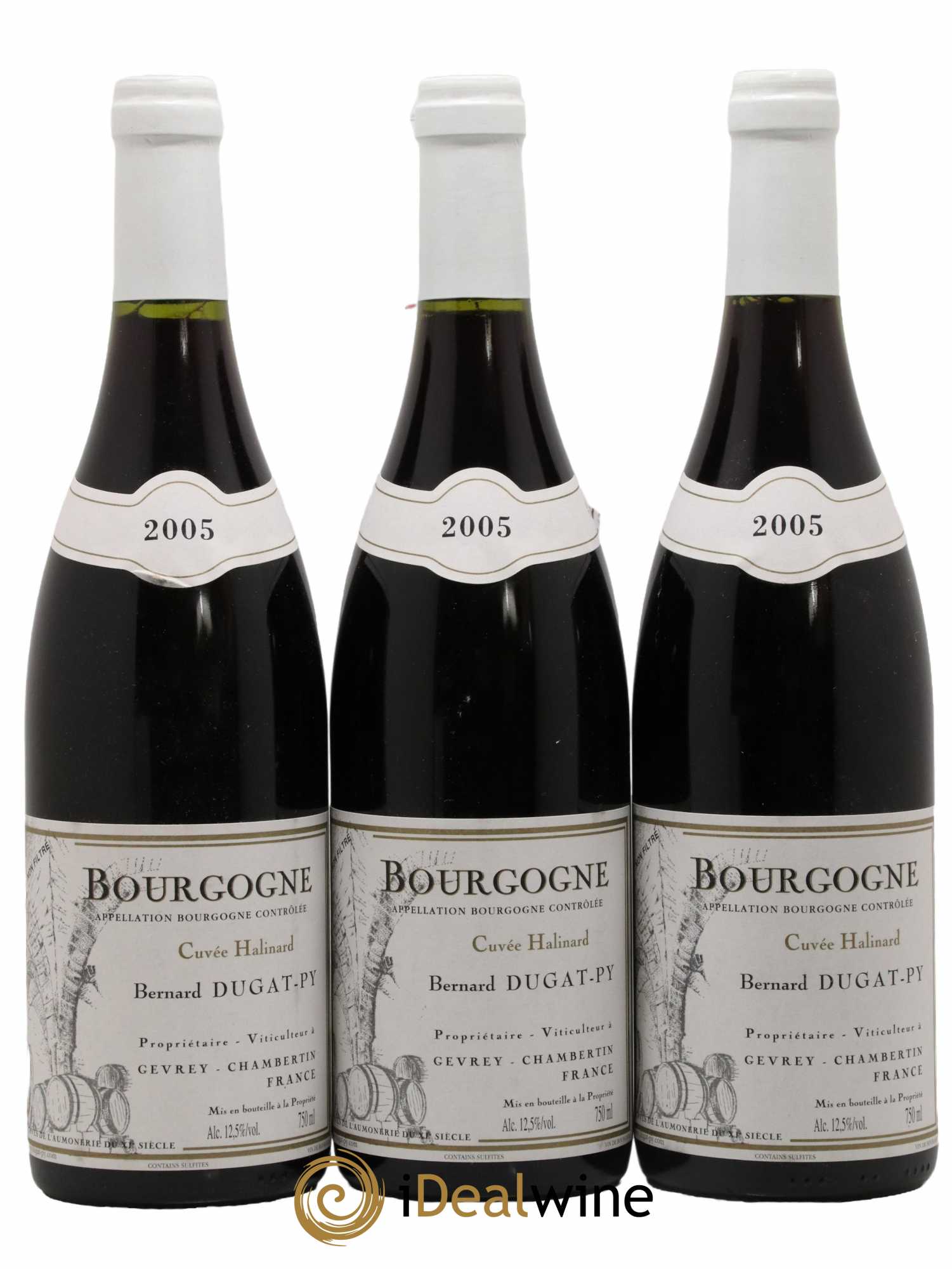 Bourgogne Cuvée Halinard Dugat-Py 2005 - Lot de 3 bouteilles - 0