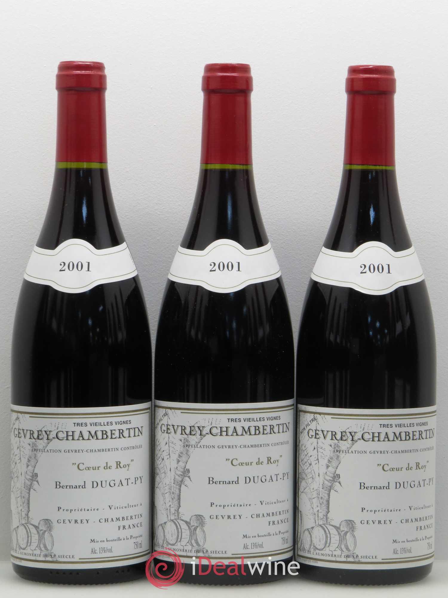 Gevrey-Chambertin Coeur de Roy Très Vieilles Vignes Dugat-Py Très Vieilles Vignes 2001 - Lot de 12 bouteilles - 1