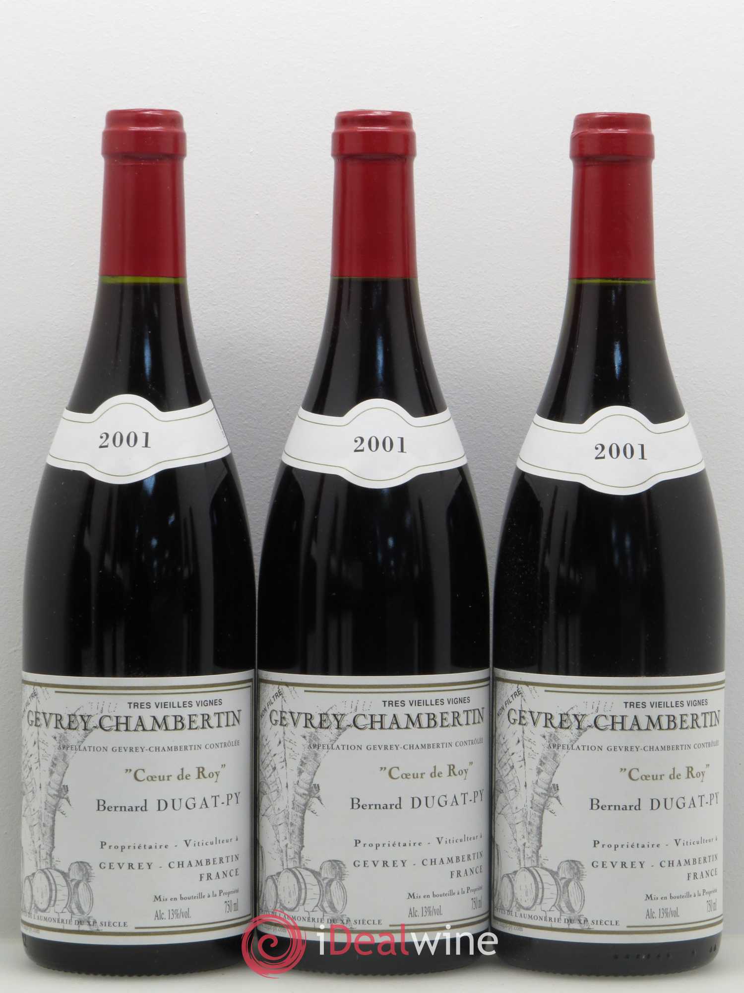 Gevrey-Chambertin Coeur de Roy Très Vieilles Vignes Dugat-Py Très Vieilles Vignes 2001 - Lot de 12 bouteilles - 3