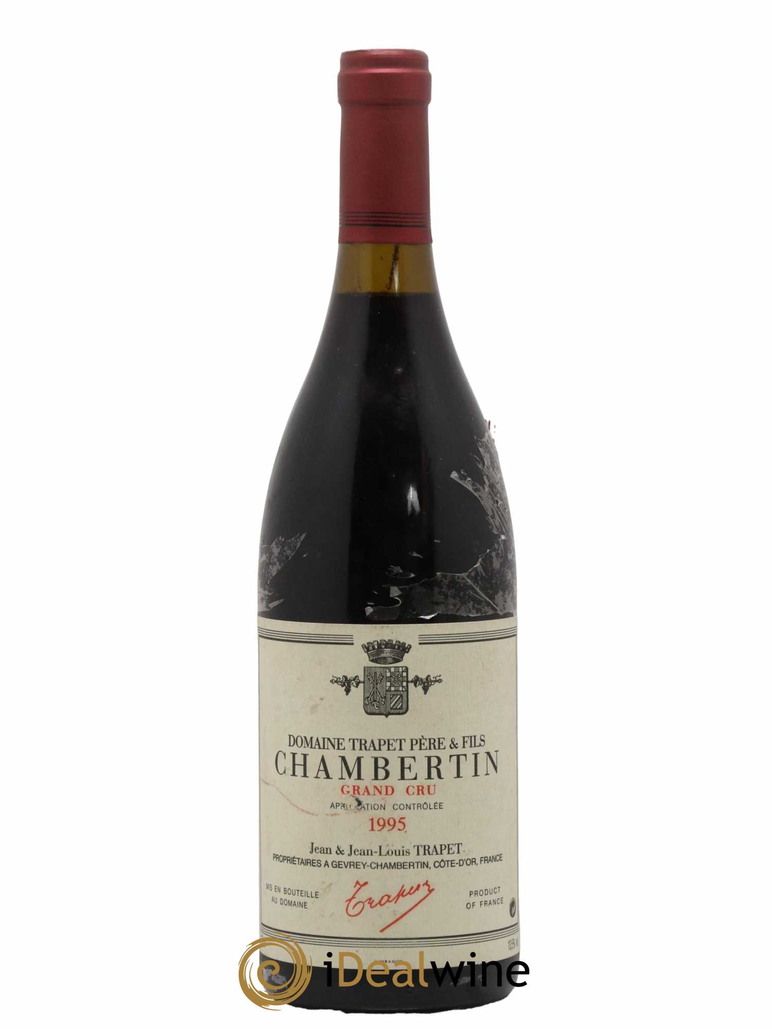 Chambertin Grand Cru Domaine Trapet 1995 - Lot de 1 bouteille - 0
