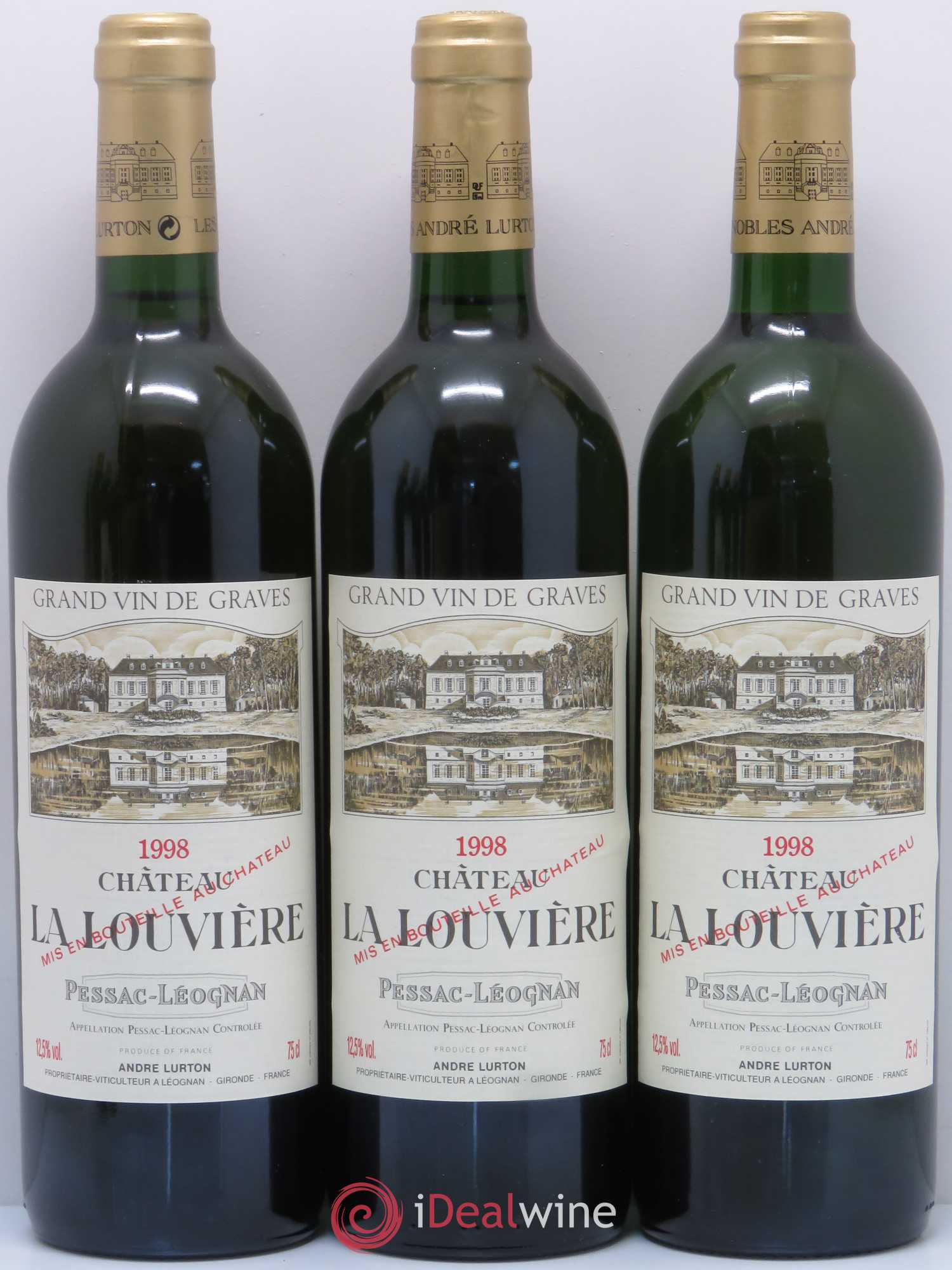Château la Louvière 1998 - Lot de 6 bouteilles - 1