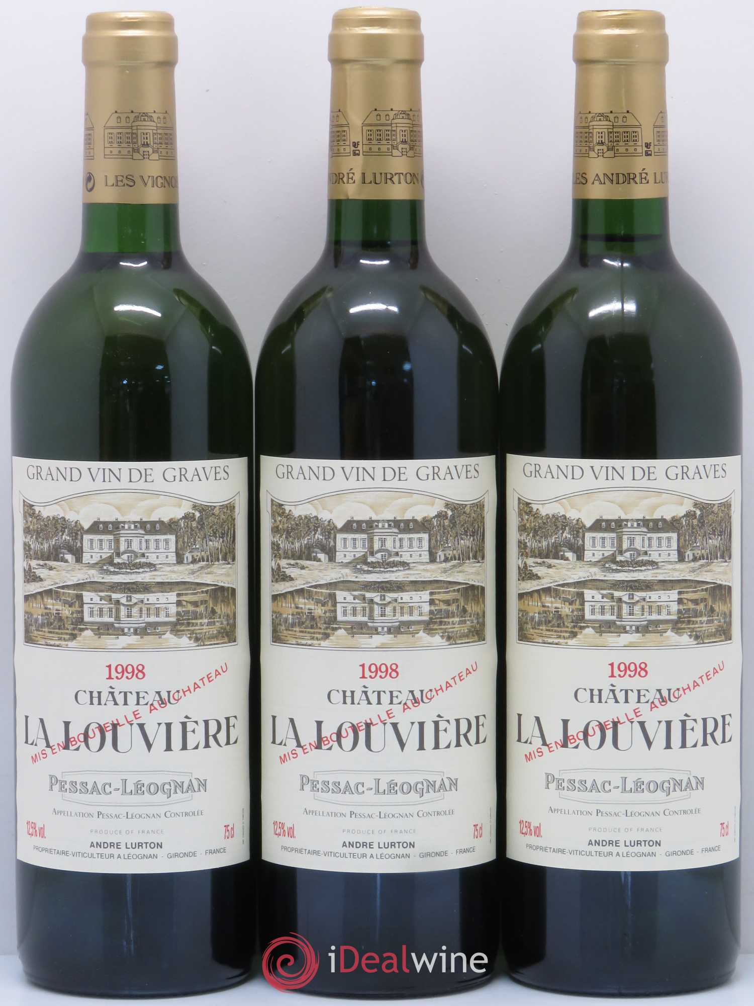 Château la Louvière 1998 - Lot de 6 bouteilles - 2