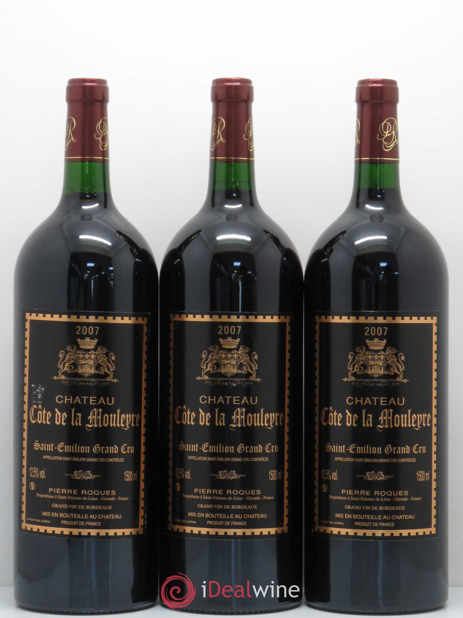 Saint-Émilion Château Côte de la Mouleyre 2007 - Posten von 6 Magnum - 1