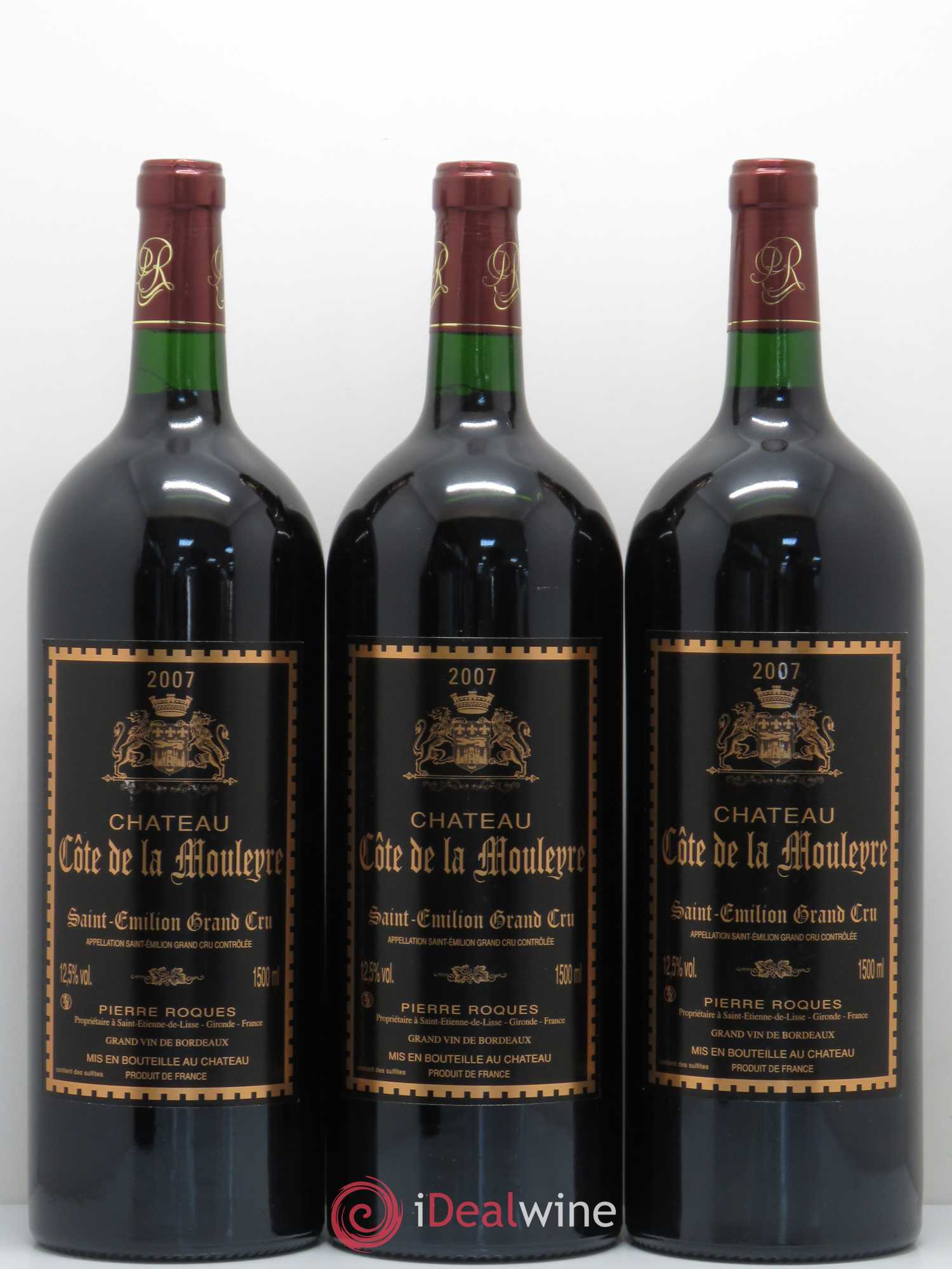 Saint-Émilion Château Côte de la Mouleyre 2007 - Posten von 6 Magnum - 2
