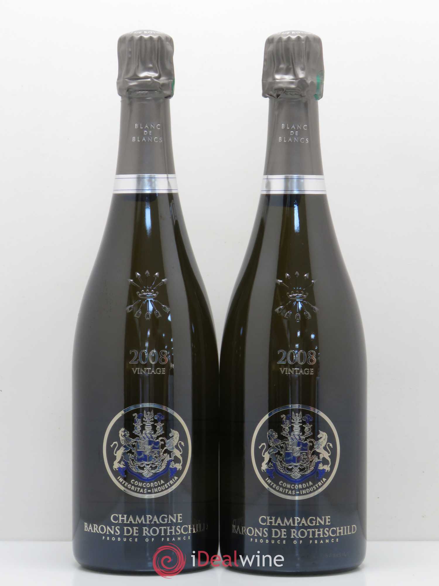 Champagne Barons de Rothschild Blanc de Blancs Vintage 2008 - Posten von 2 Flaschen - 0