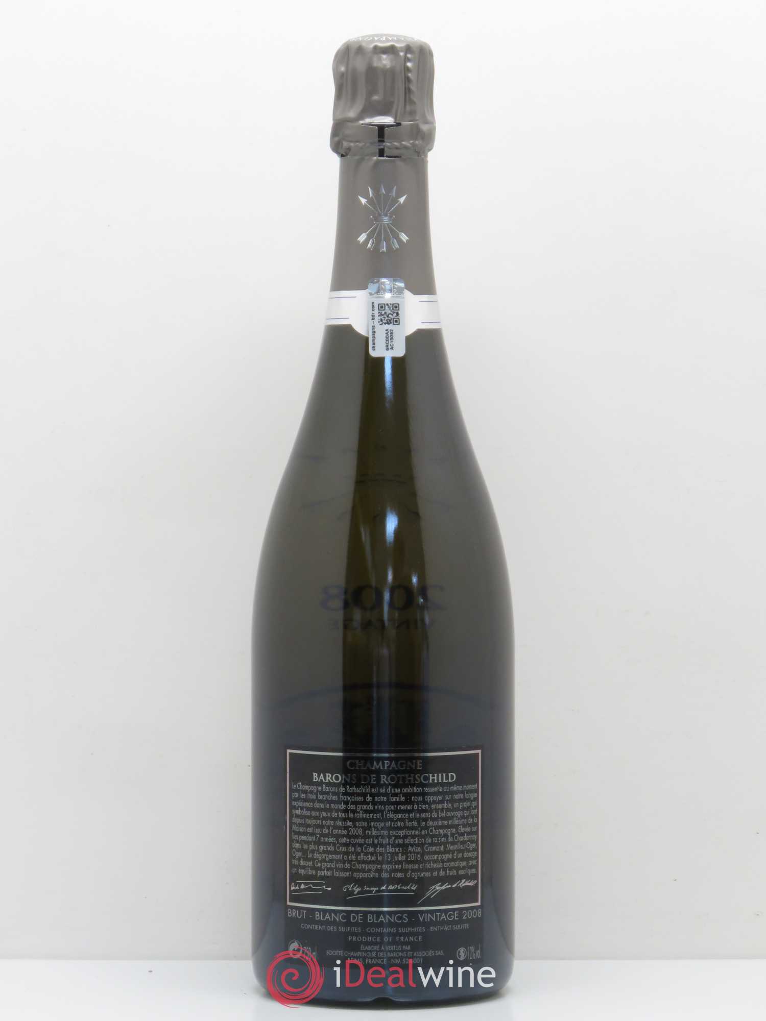 Champagne Barons de Rothschild Blanc de Blancs Vintage 2008 - Posten von 1 Flasche - 1