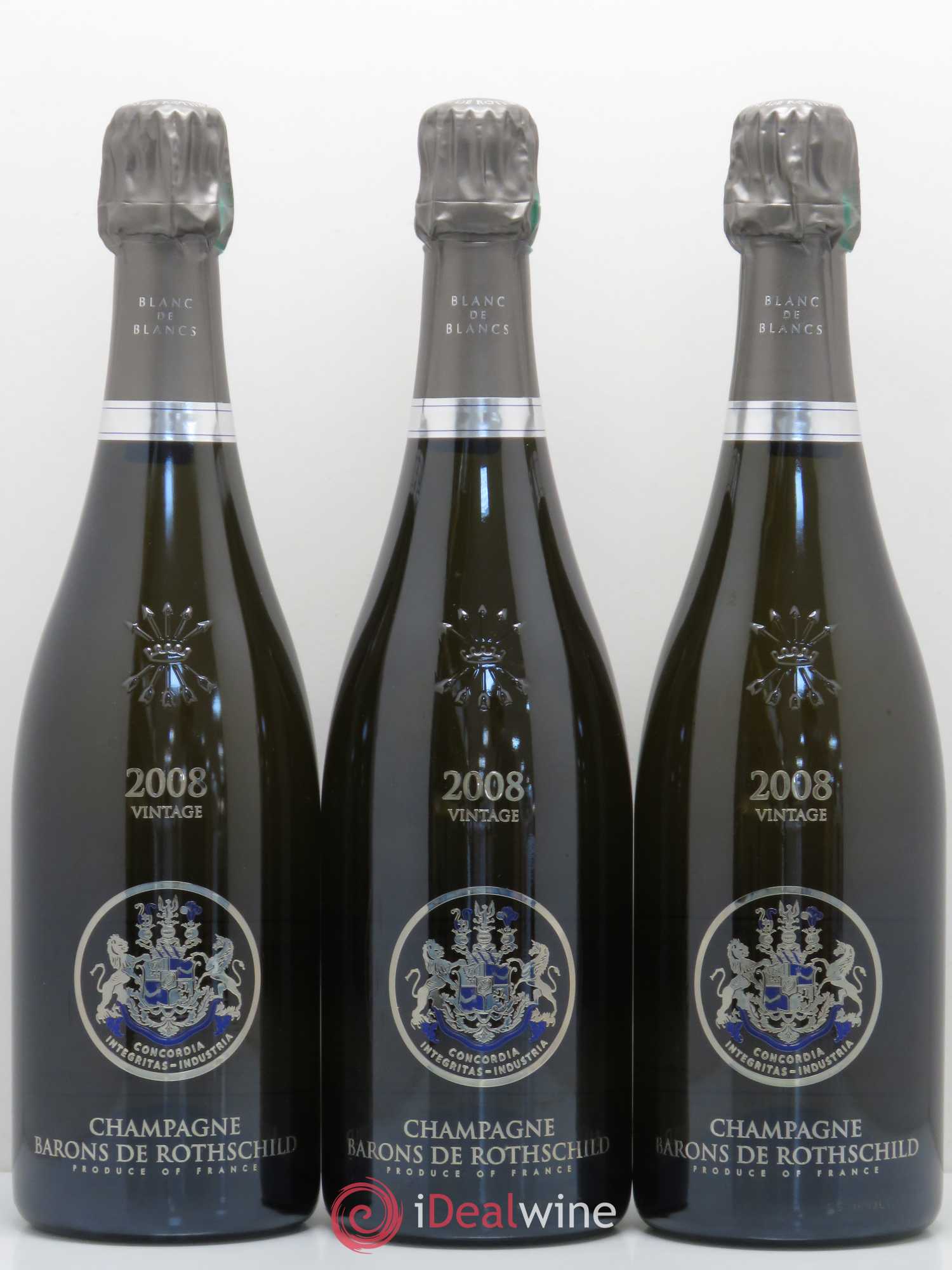 Champagne Barons de Rothschild Blanc de Blancs Vintage 2008 - Posten von 3 Flaschen - 0