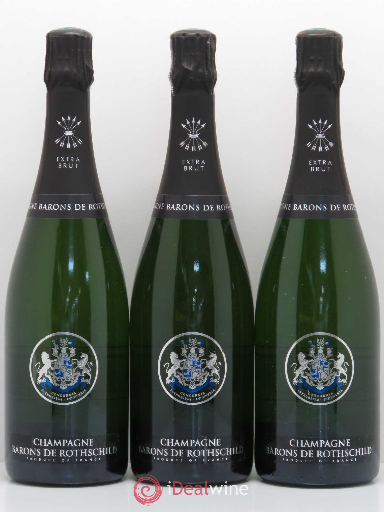 Champagne Extra Brut Barons de Rothschild - Lot de 3 bouteilles - 0