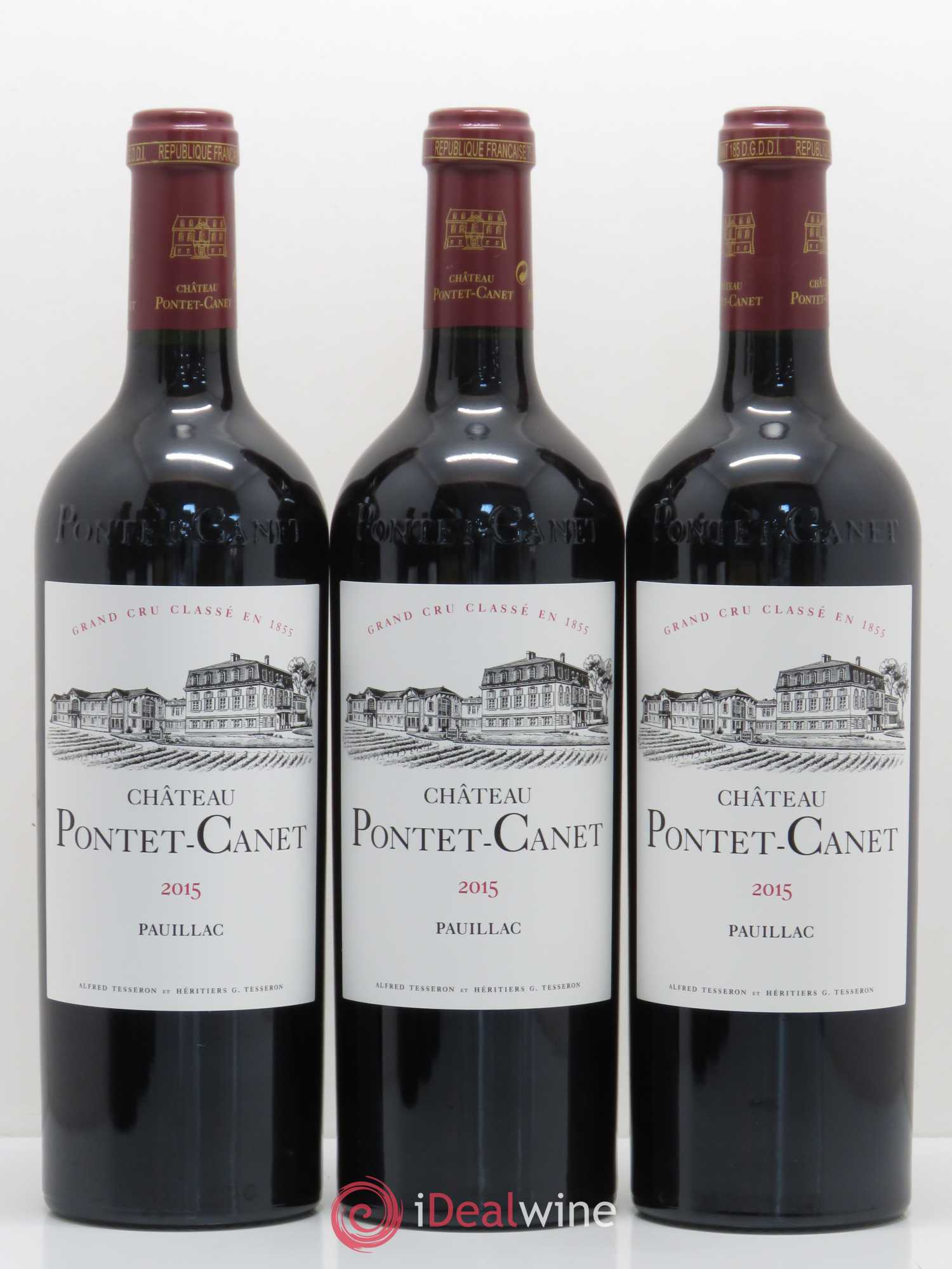 Château Pontet Canet 5ème Grand Cru Classé 2015 - Lot de 6 bouteilles - 3