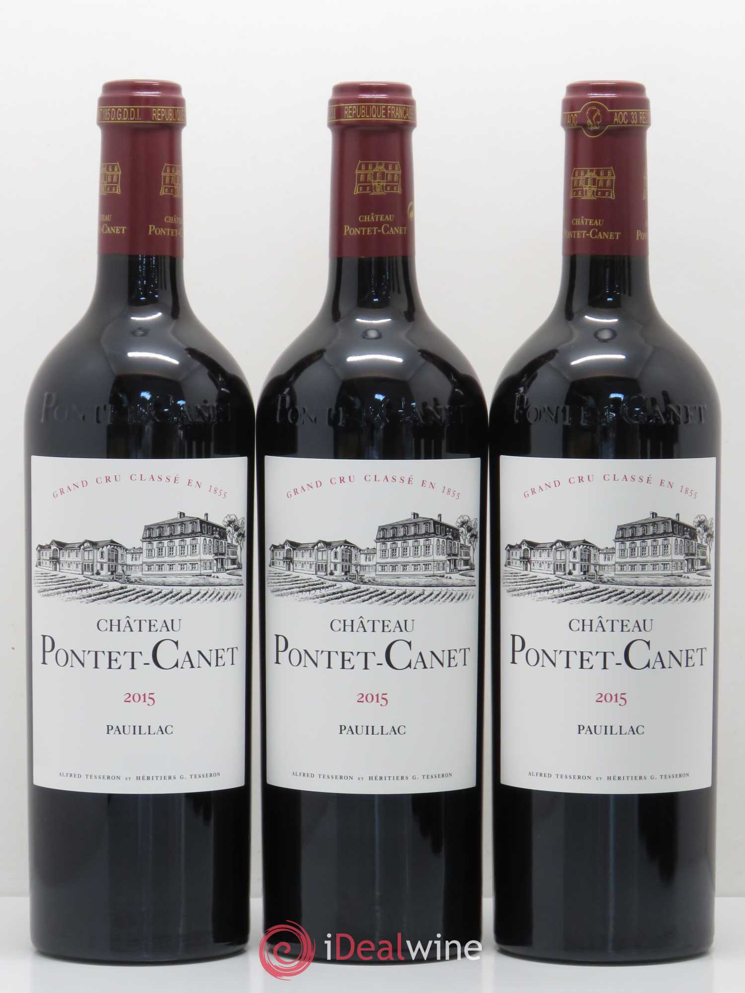 Château Pontet Canet 5ème Grand Cru Classé 2015 - Lot de 6 bouteilles - 1