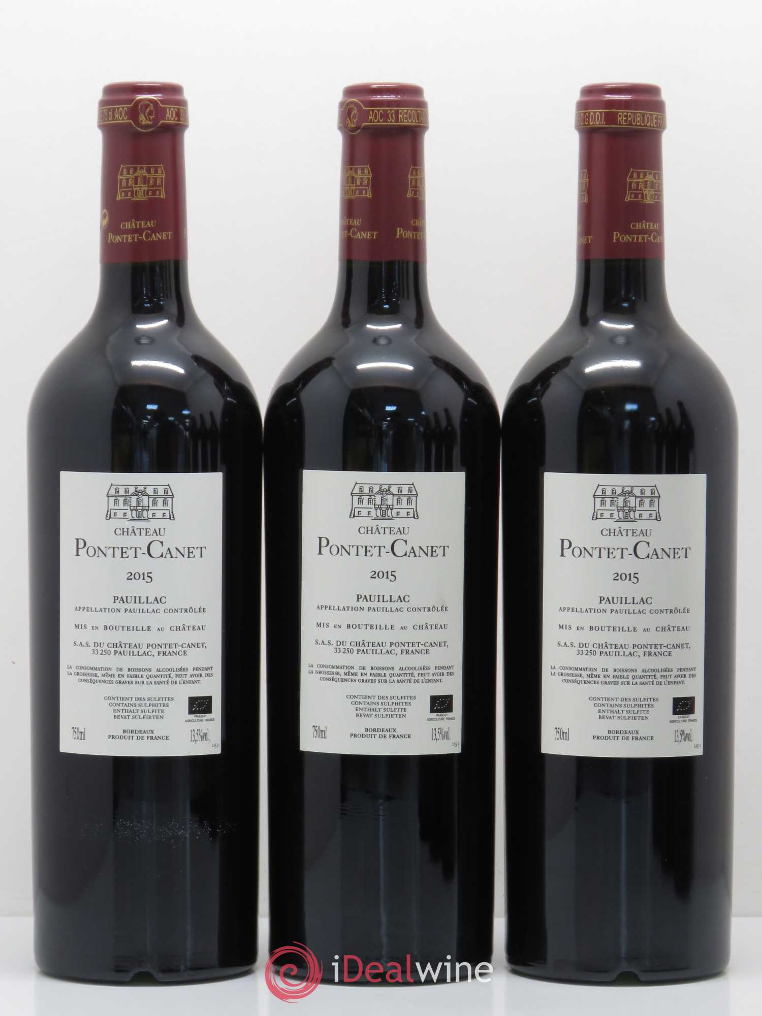Château Pontet Canet 5ème Grand Cru Classé 2015 - Lot de 6 bouteilles - 2