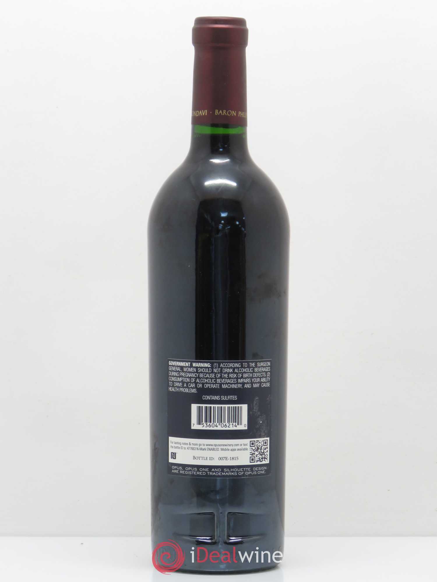 Napa Valley Opus One Robert Mondavi 2014 - Lot de 1 bouteille - 1