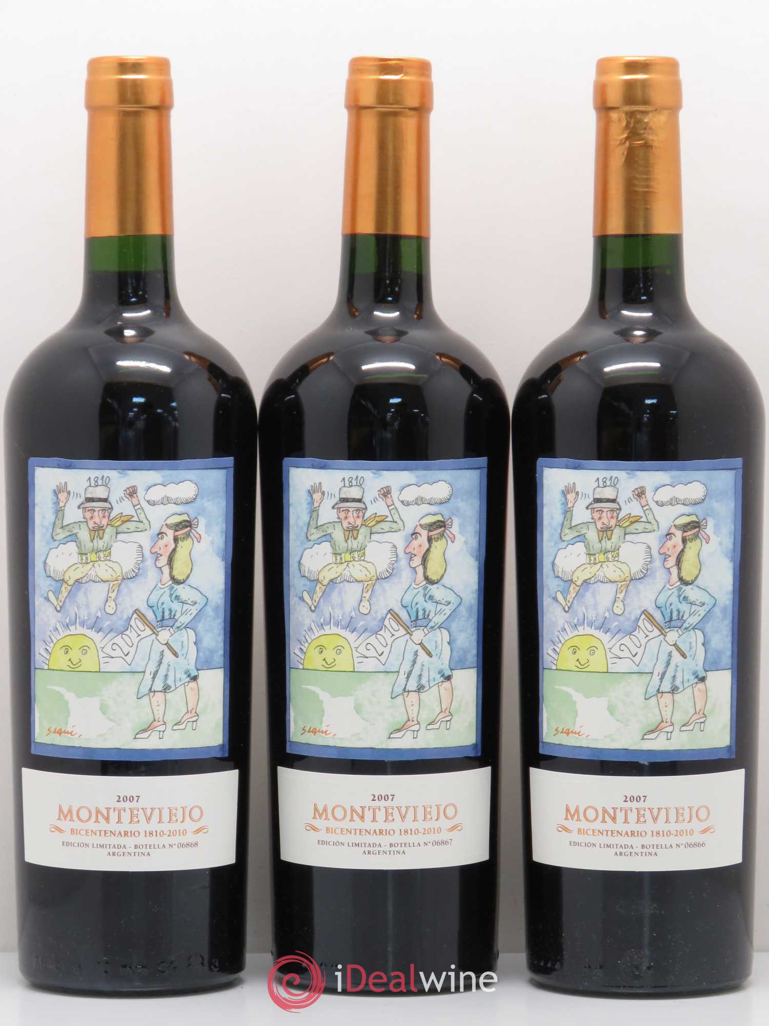 Vins Etrangers Argentine Monteviejo Collecciones Segui Vale de Uco 2007 - Posten von 3 Flaschen - 0