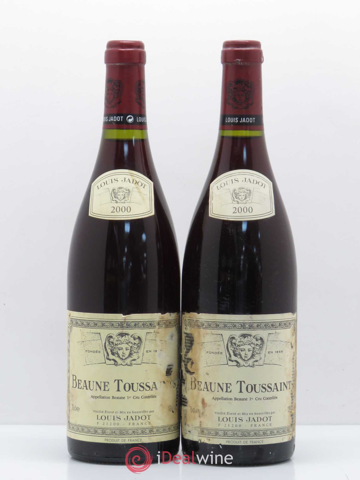 Beaune Toussaint Jadot 2000 - Posten von 2 Flaschen - 0