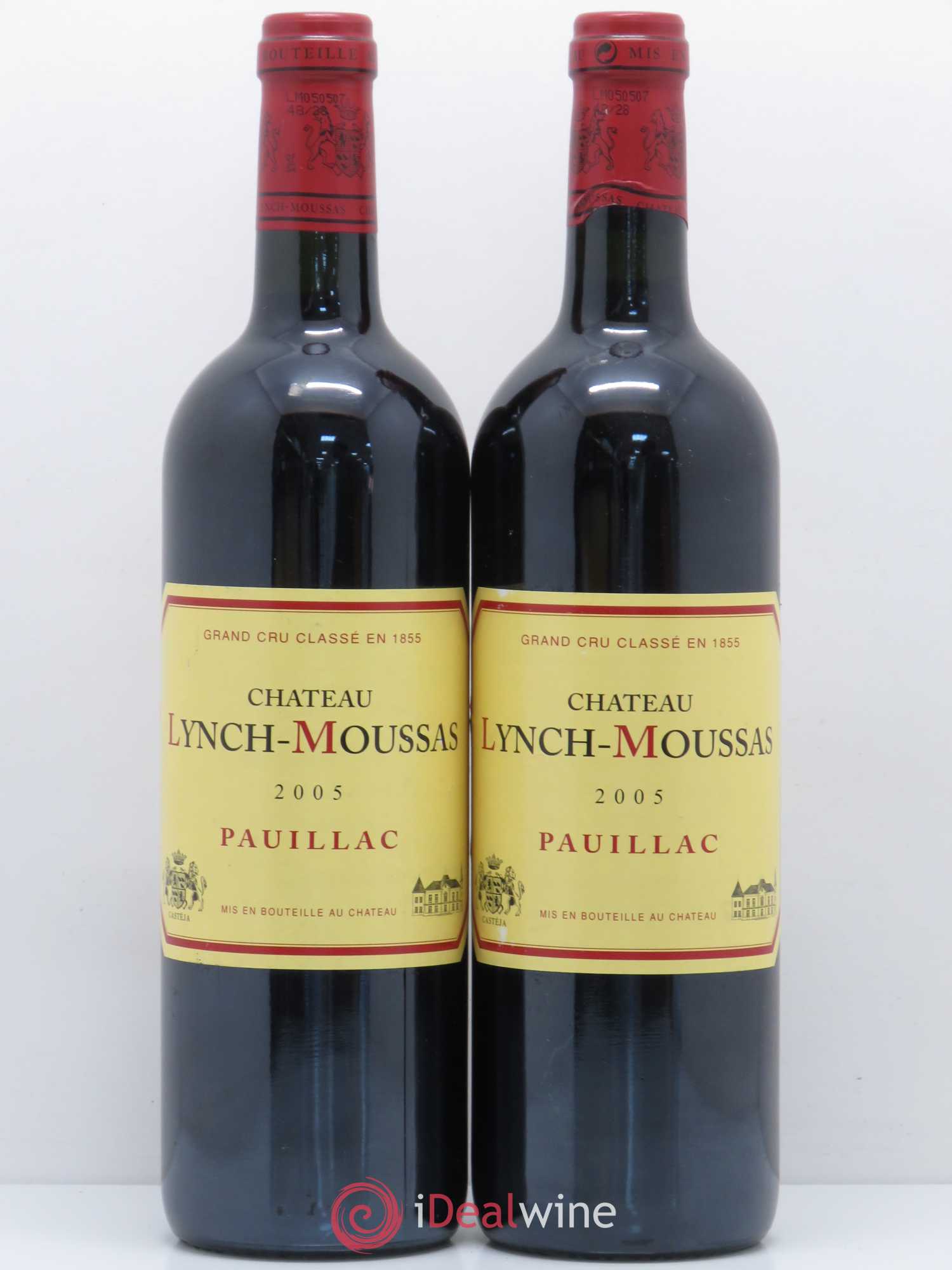 Château Lynch Moussas 5ème Grand Cru Classé 2005 - Lot de 2 bouteilles - 0