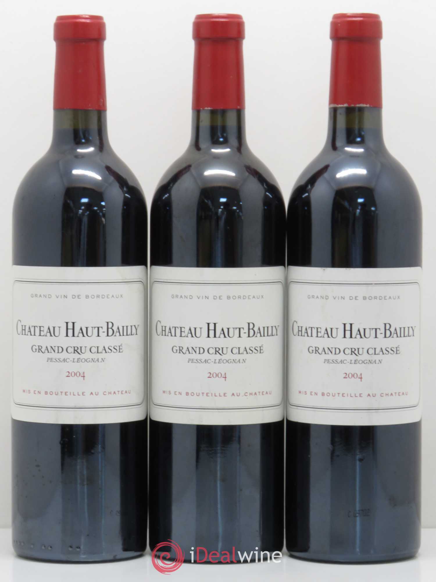 Château Haut-Bailly Cru Classé de Graves 2004 - Lot de 3 bouteilles - 0