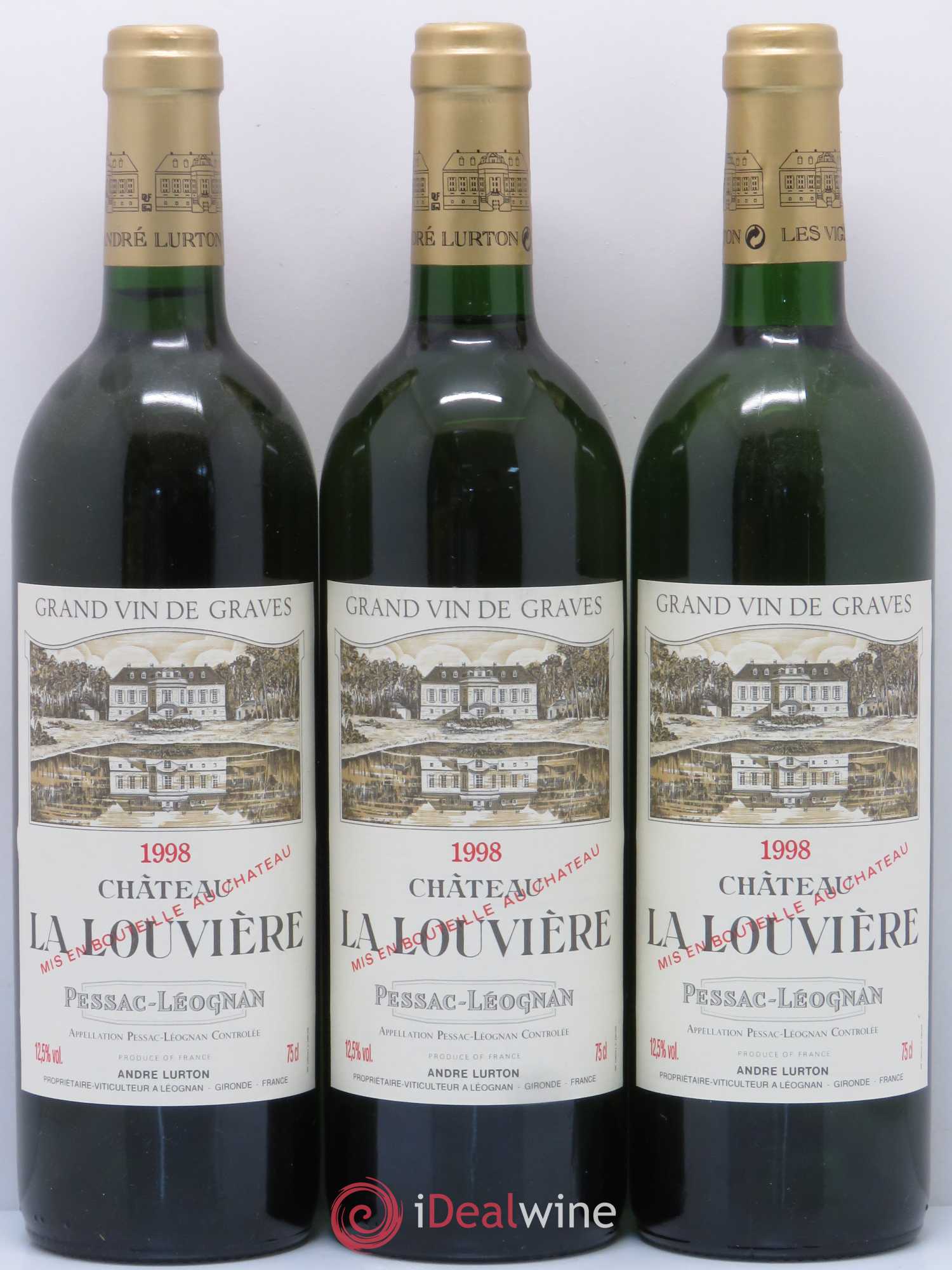 Château la Louvière 1998 - Lot de 12 bouteilles - 3
