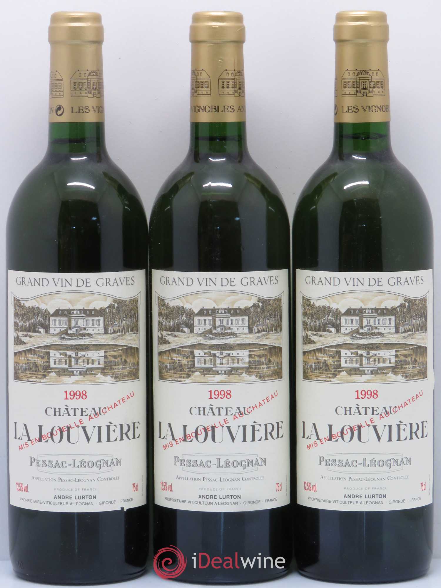 Château la Louvière 1998 - Lot de 12 bouteilles - 4