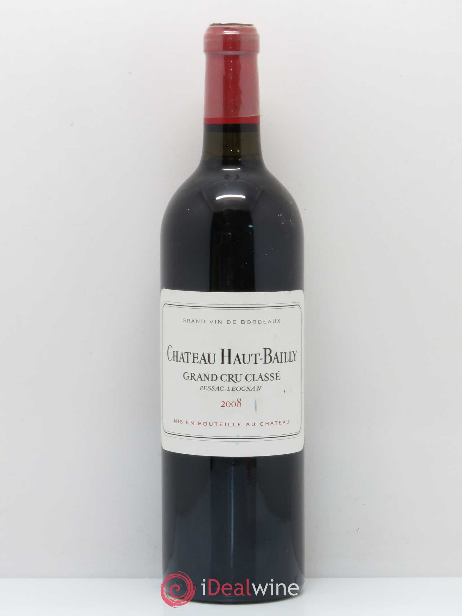 Château Haut-Bailly Cru Classé de Graves 2008 - Lot de 1 bouteille - 0