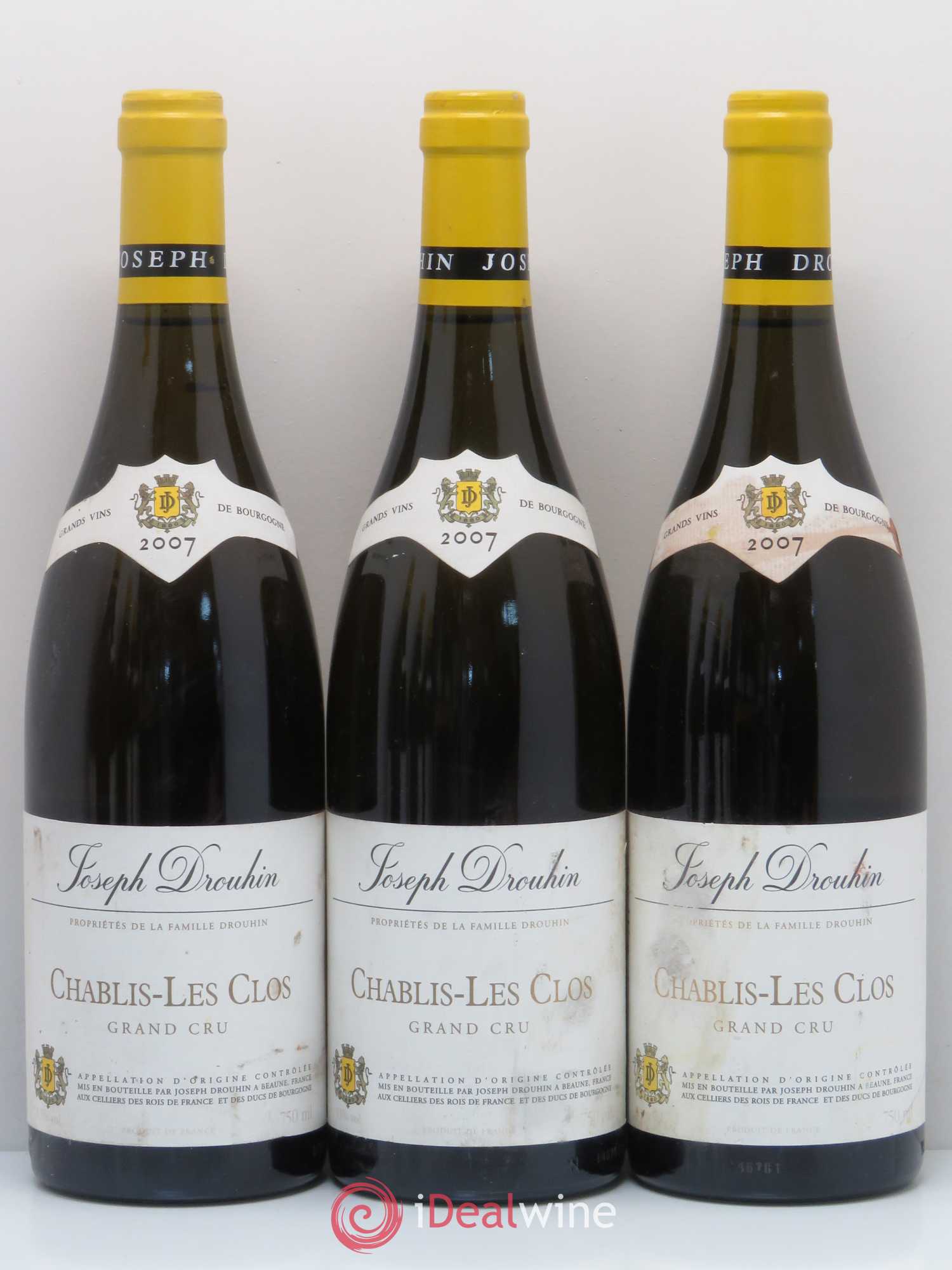 Chablis Grand Cru Les Clos Domaine Joseph Drouhin 2007 - Posten von 6 Flaschen - 1