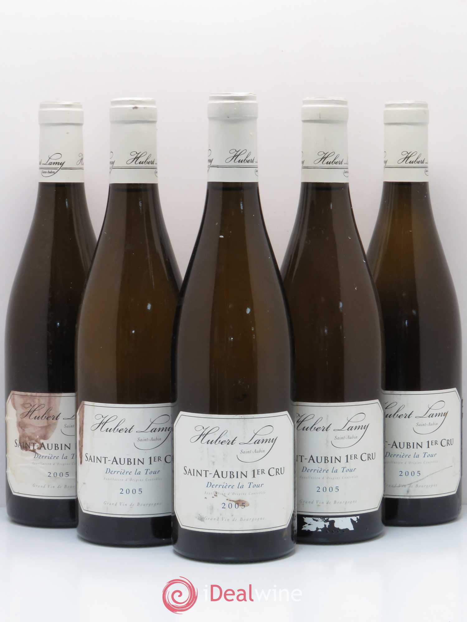 Saint-Aubin 1er Cru Derrière La Tour Domaine Hubert Lamy 2005 - Lotto di 5 bottiglie - 0