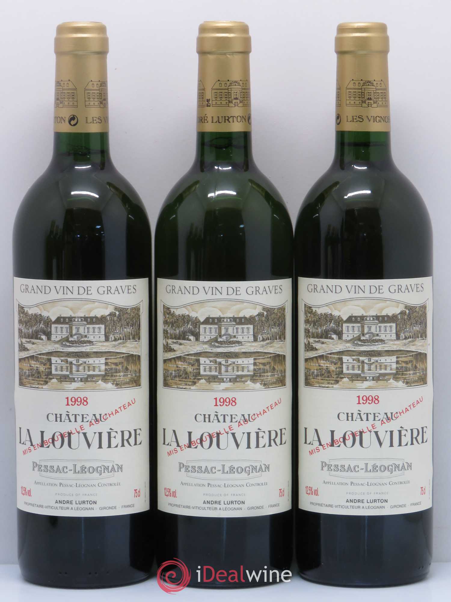 Château la Louvière 1998 - Lot de 6 bouteilles - 1