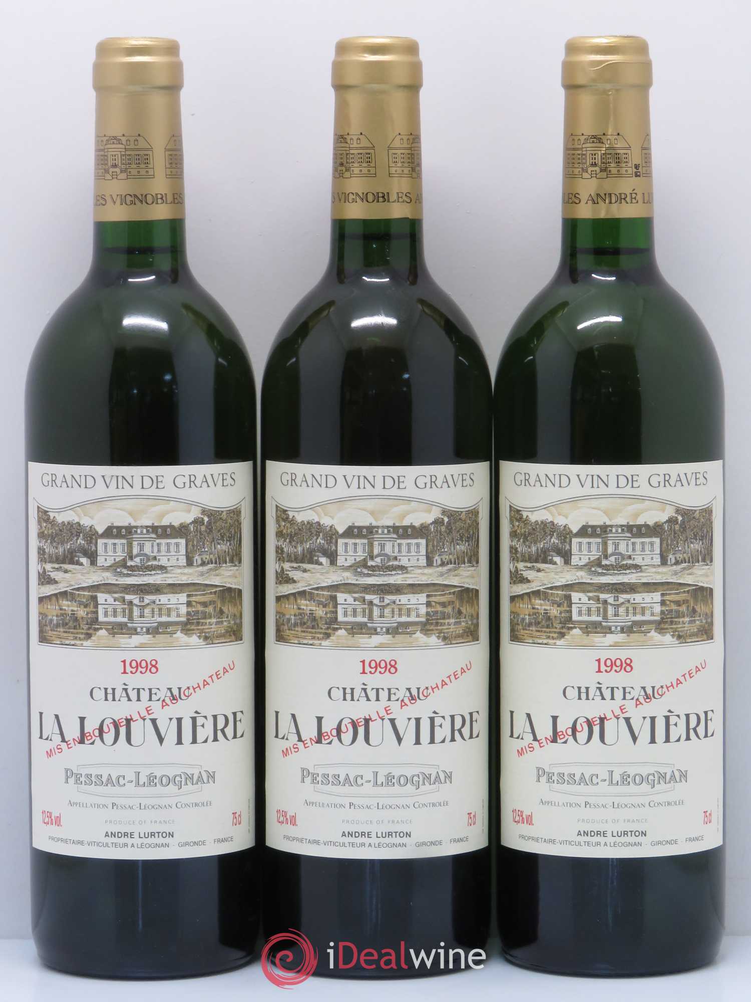 Château la Louvière 1998 - Lot de 6 bouteilles - 2