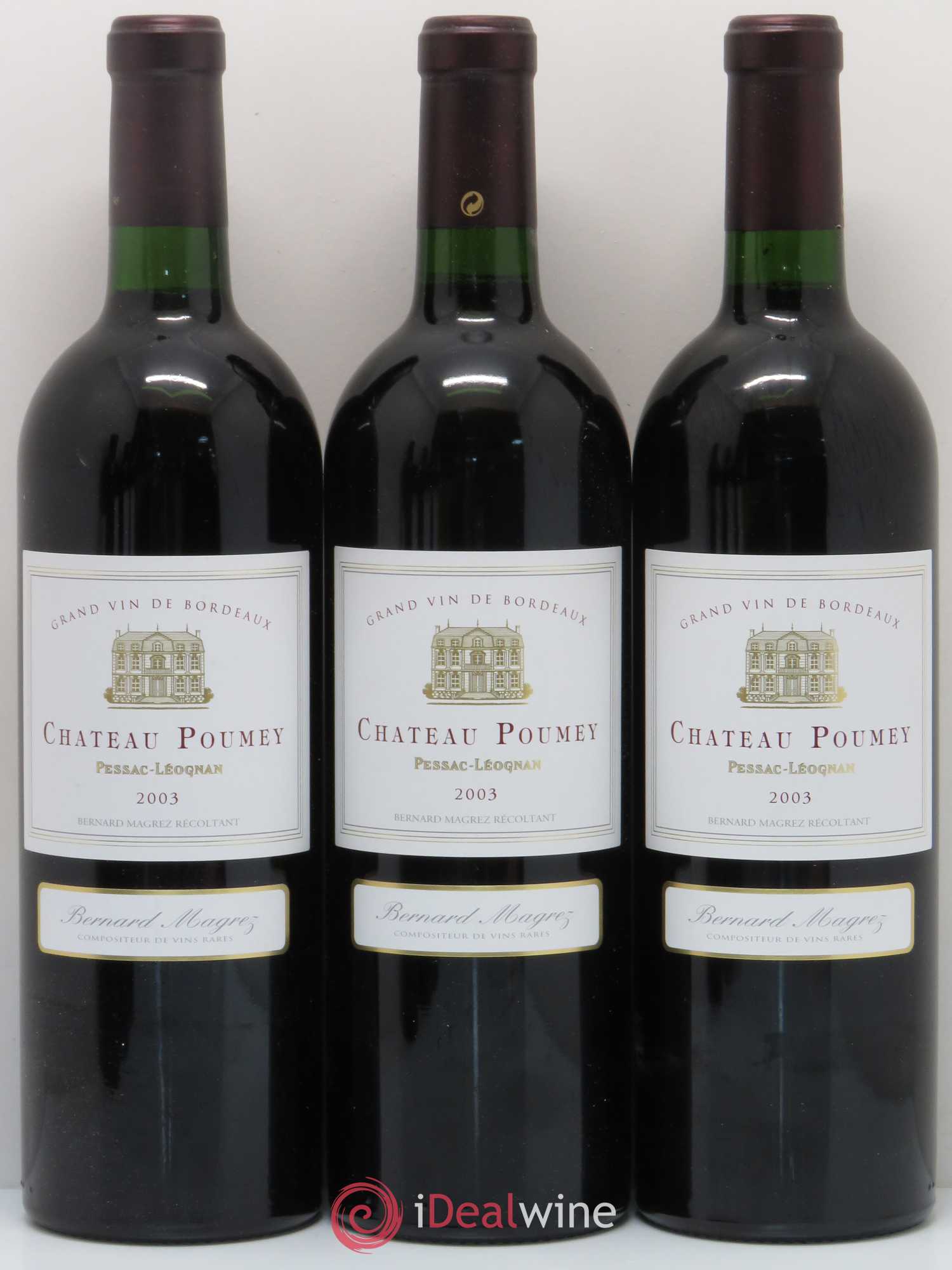 Château Poumey 2003 - Lot de 6 bouteilles - 1