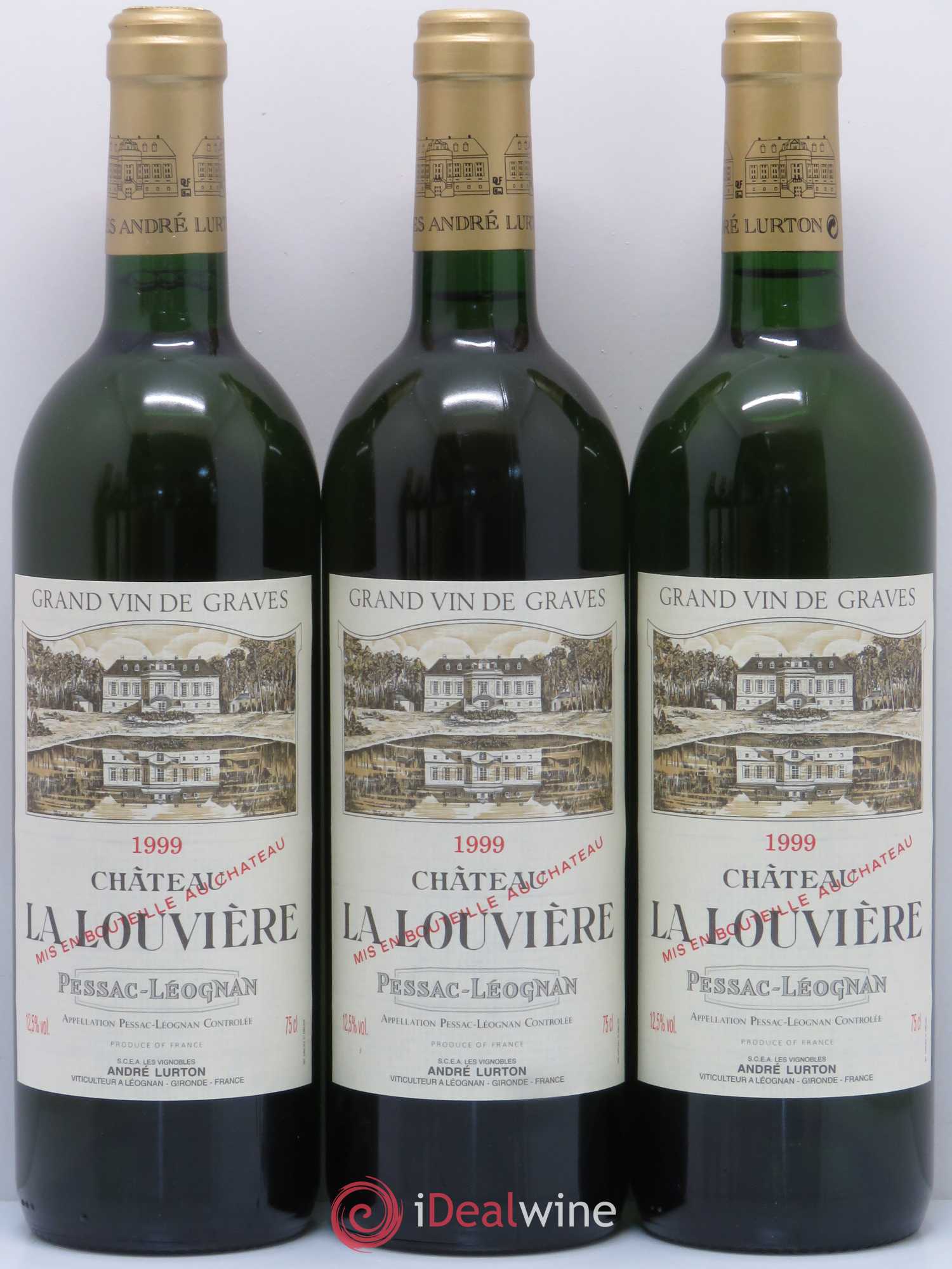 Château la Louvière 1999 - Lot de 12 bouteilles - 1