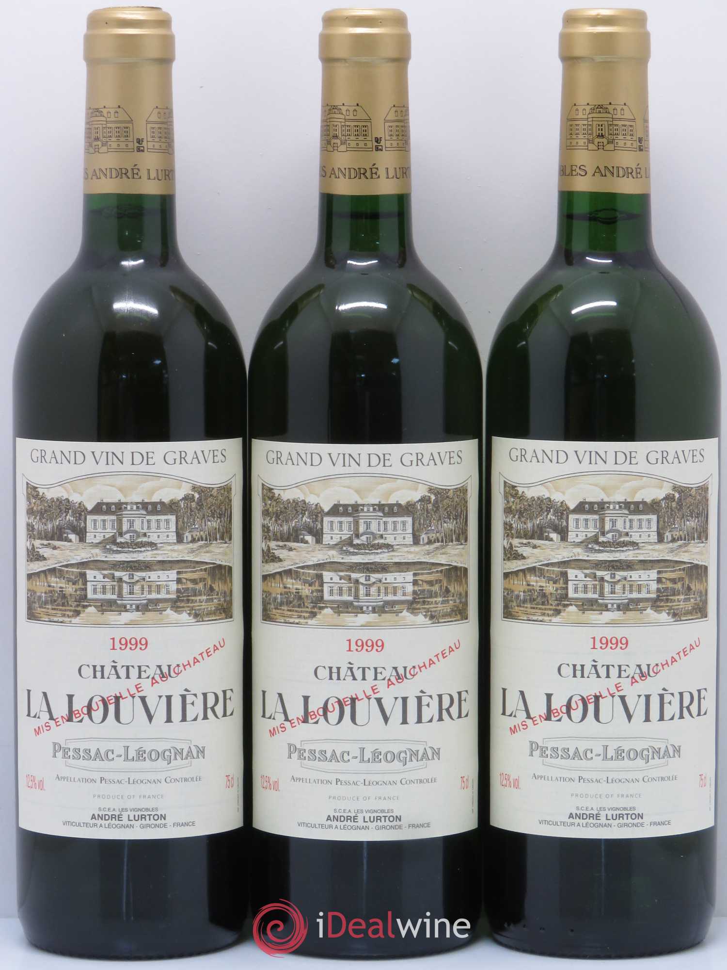 Château la Louvière 1999 - Lot de 12 bouteilles - 2