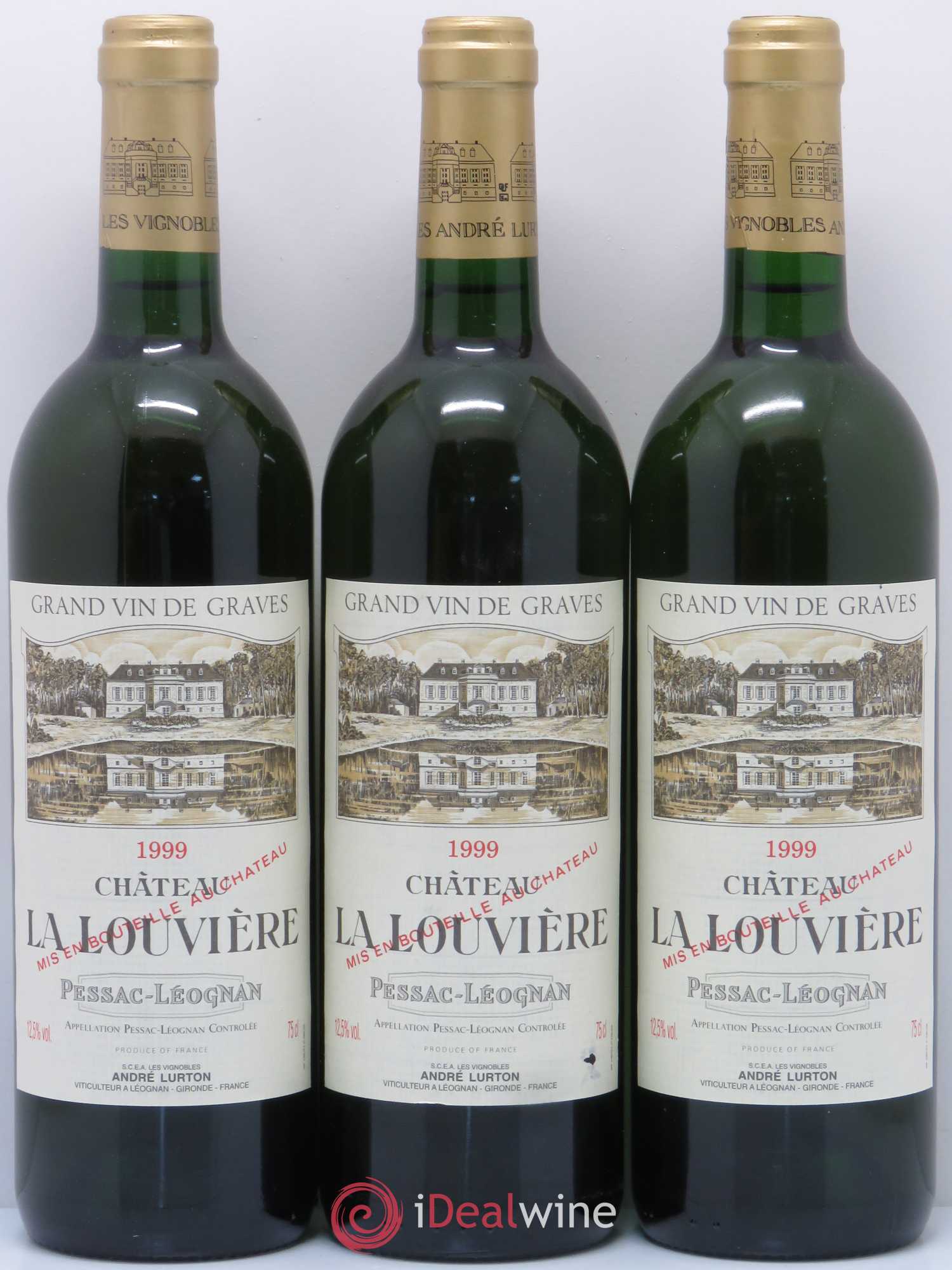 Château la Louvière 1999 - Lot de 12 bouteilles - 4