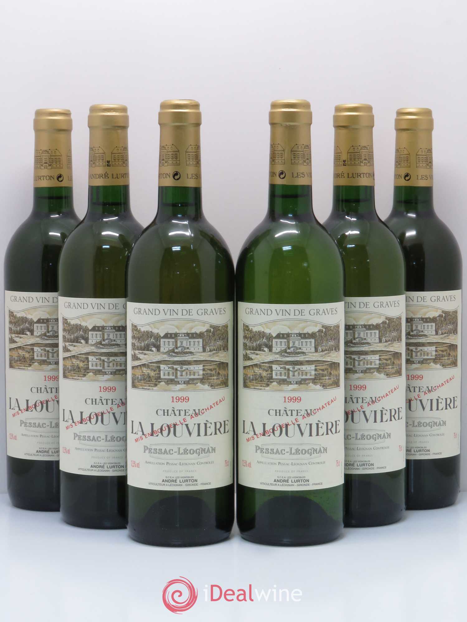 Château la Louvière 1999 - Lot de 6 bouteilles - 0